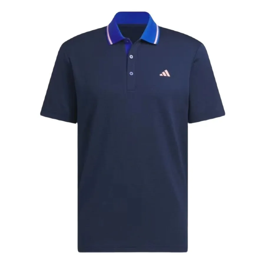 Adidas Ultimate365 Tour Twistknit Polo Shirt - Blue