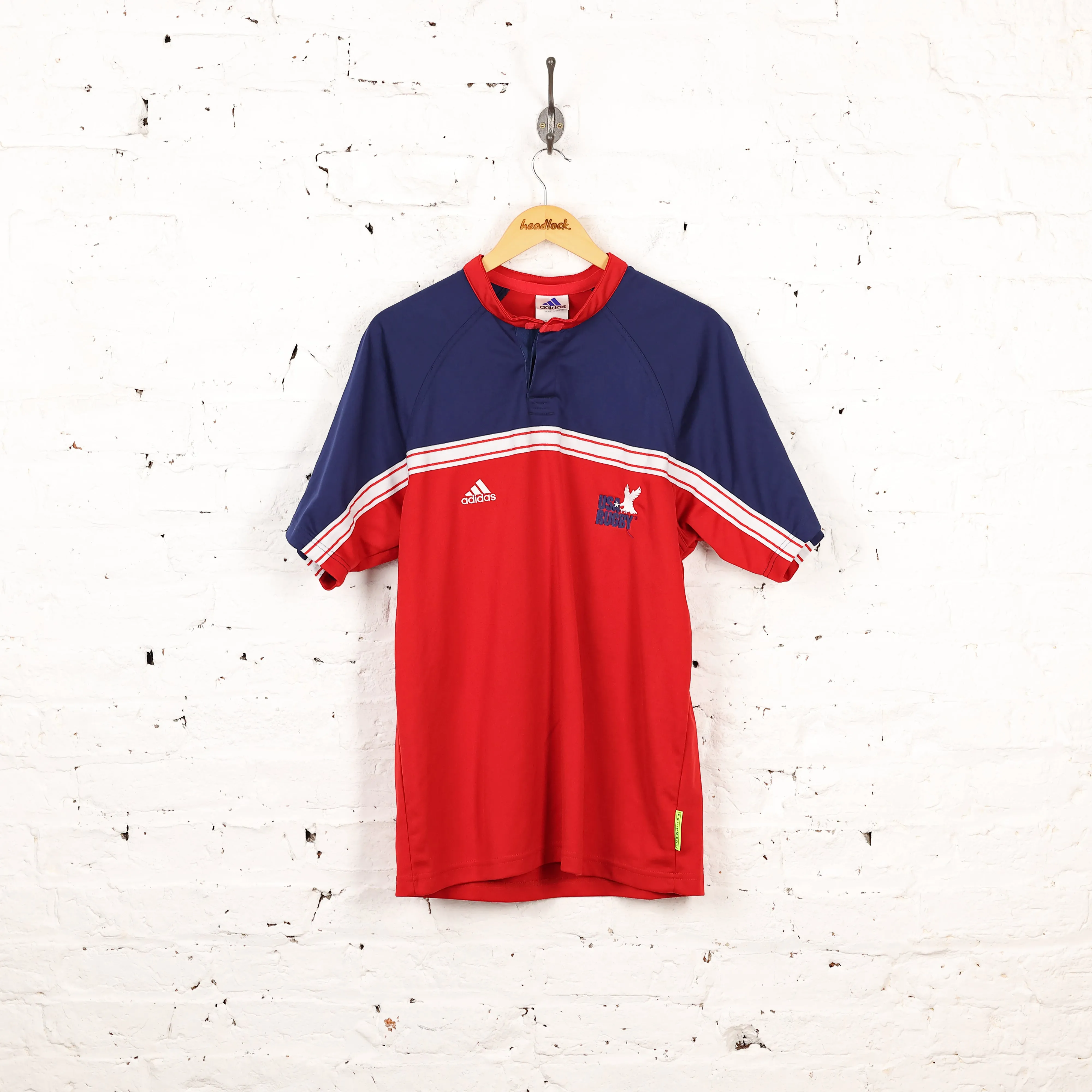 Adidas USA Rugby Shirt - Red - M
