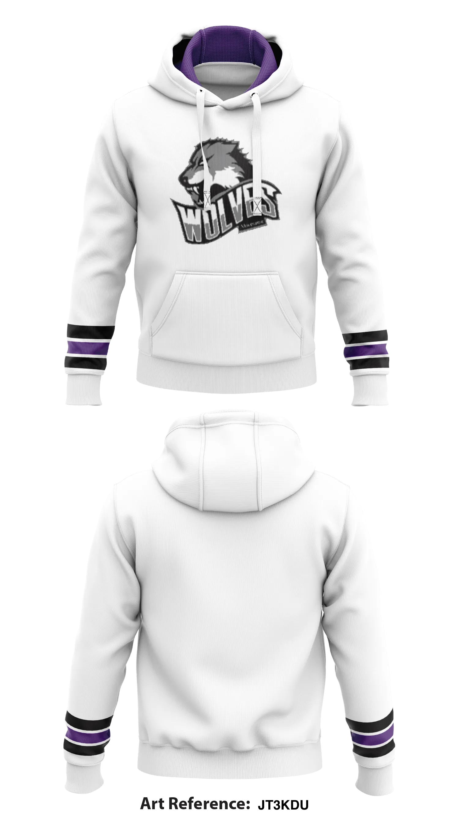 Akwesasne Wolves  Core Men's Hooded Performance Sweatshirt - JT3KDU
