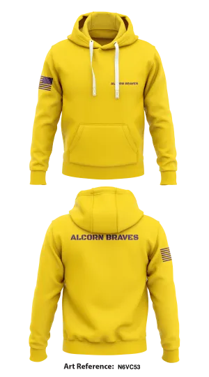 Alcorn Braves  Store 1  Core Men's Hooded Performance Sweatshirt - N6Vc53