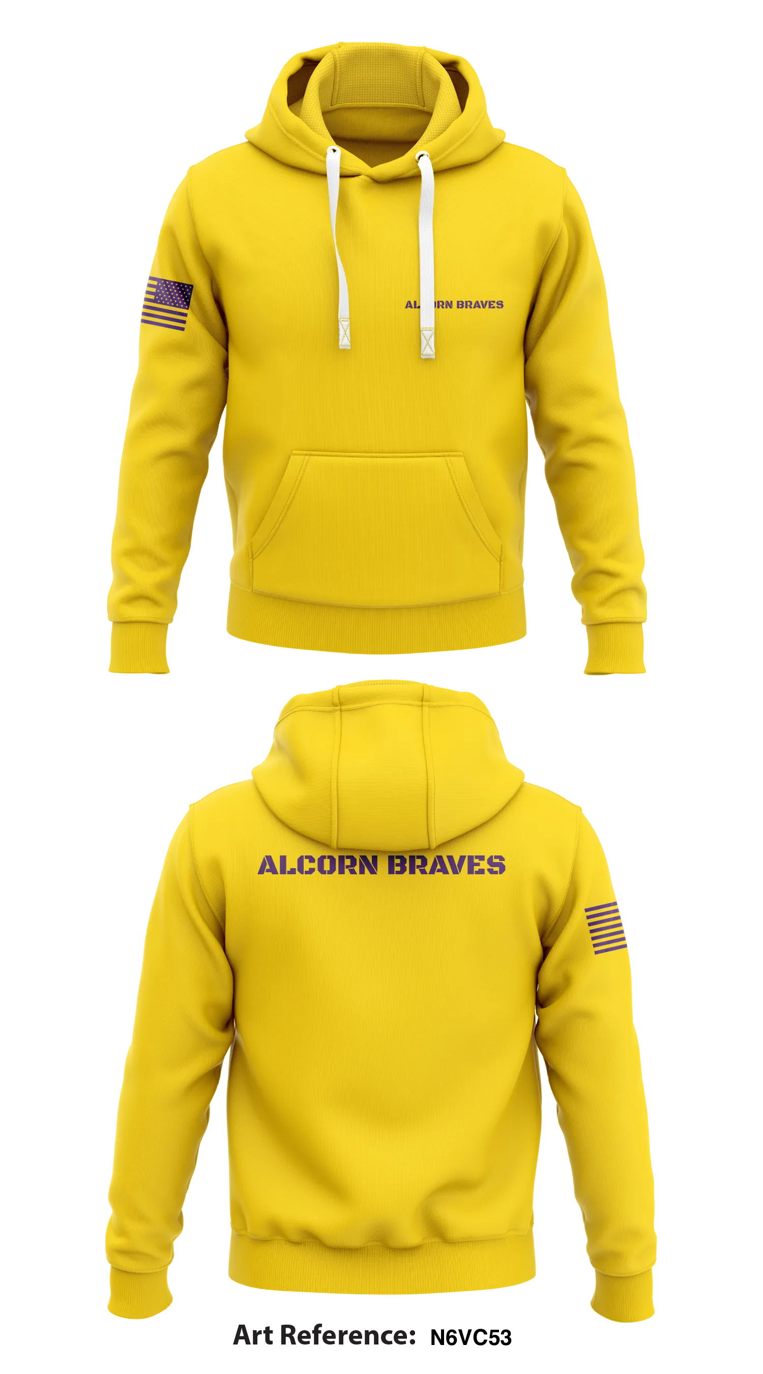 Alcorn Braves  Store 1  Core Men's Hooded Performance Sweatshirt - N6Vc53