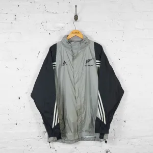 All Blacks Adidas Cagoule Rain Jacket - Black/Grey - XL