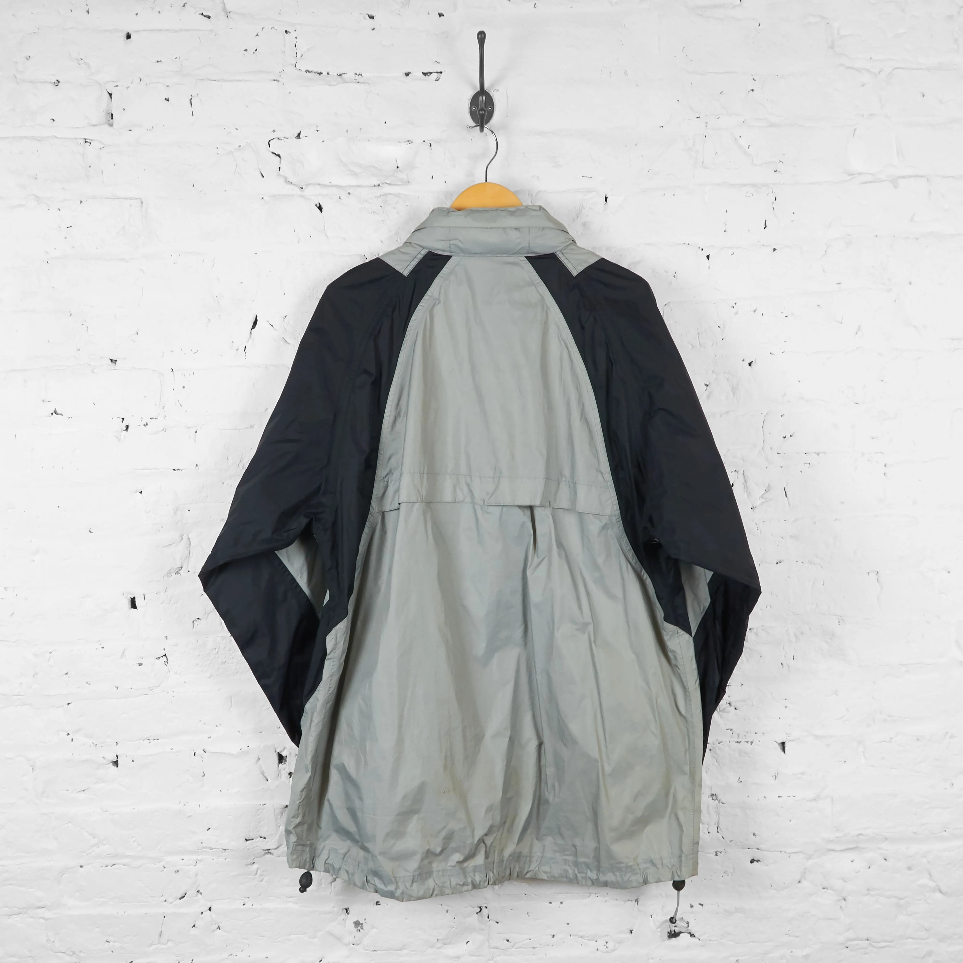 All Blacks Adidas Cagoule Rain Jacket - Black/Grey - XL