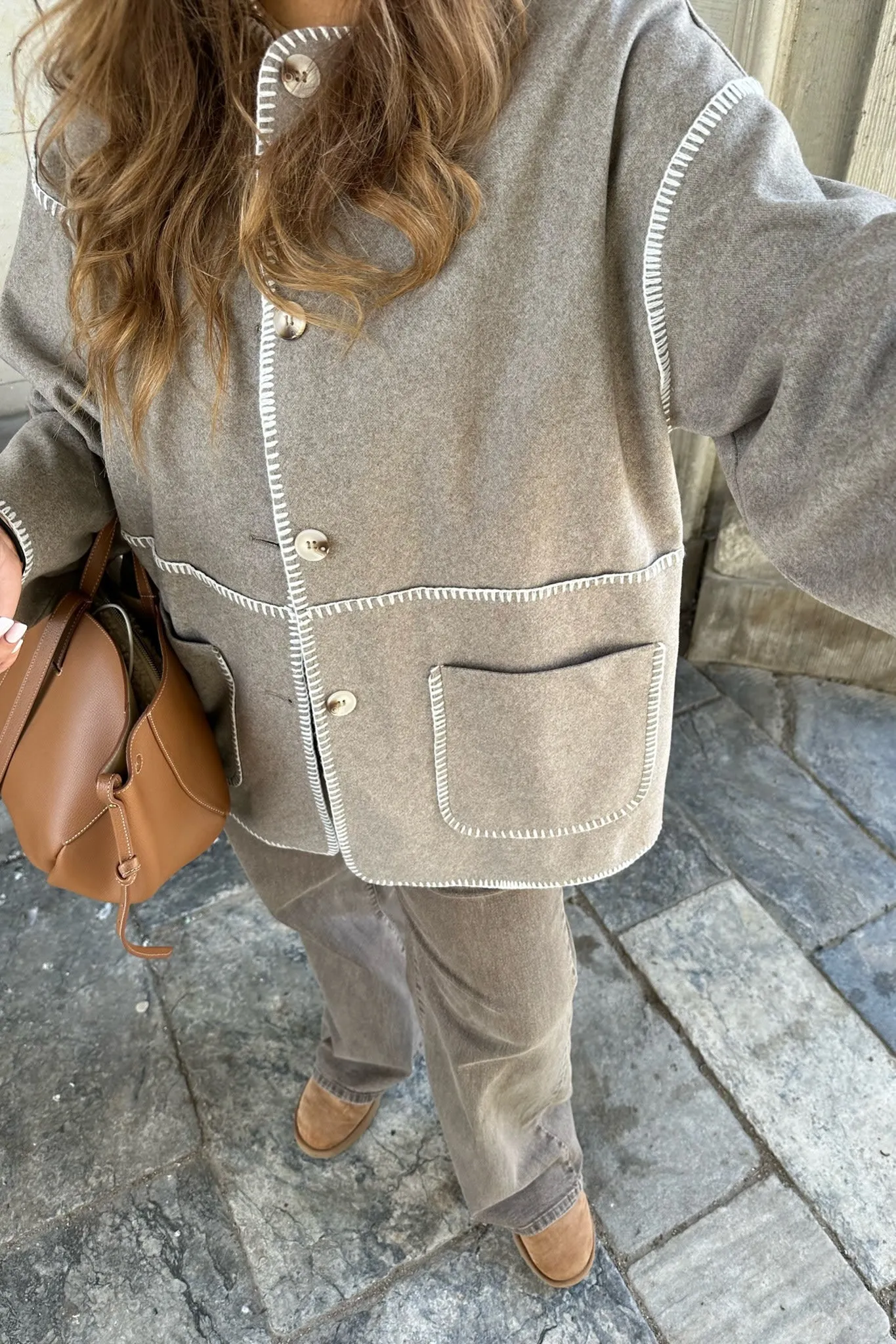 AmandaIC Jakke - Beige