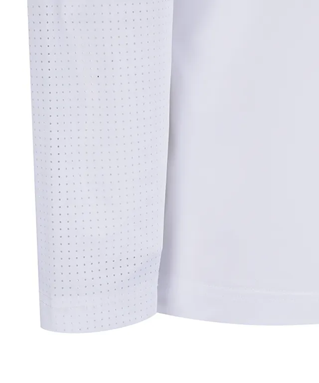 ANEW Golf: Men Sleeve Ventilation Cold Fabric Long T-Shirt - White
