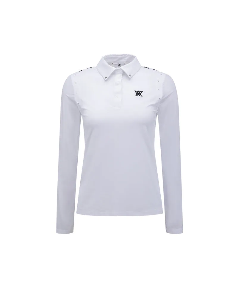 ANEW Golf Women's SP Signature Logo Hybrid Long T-Shirt - White