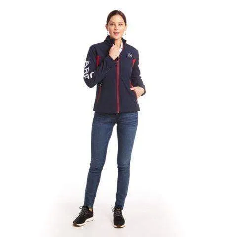 Ariat Womens Team Softshell Jacket Navy