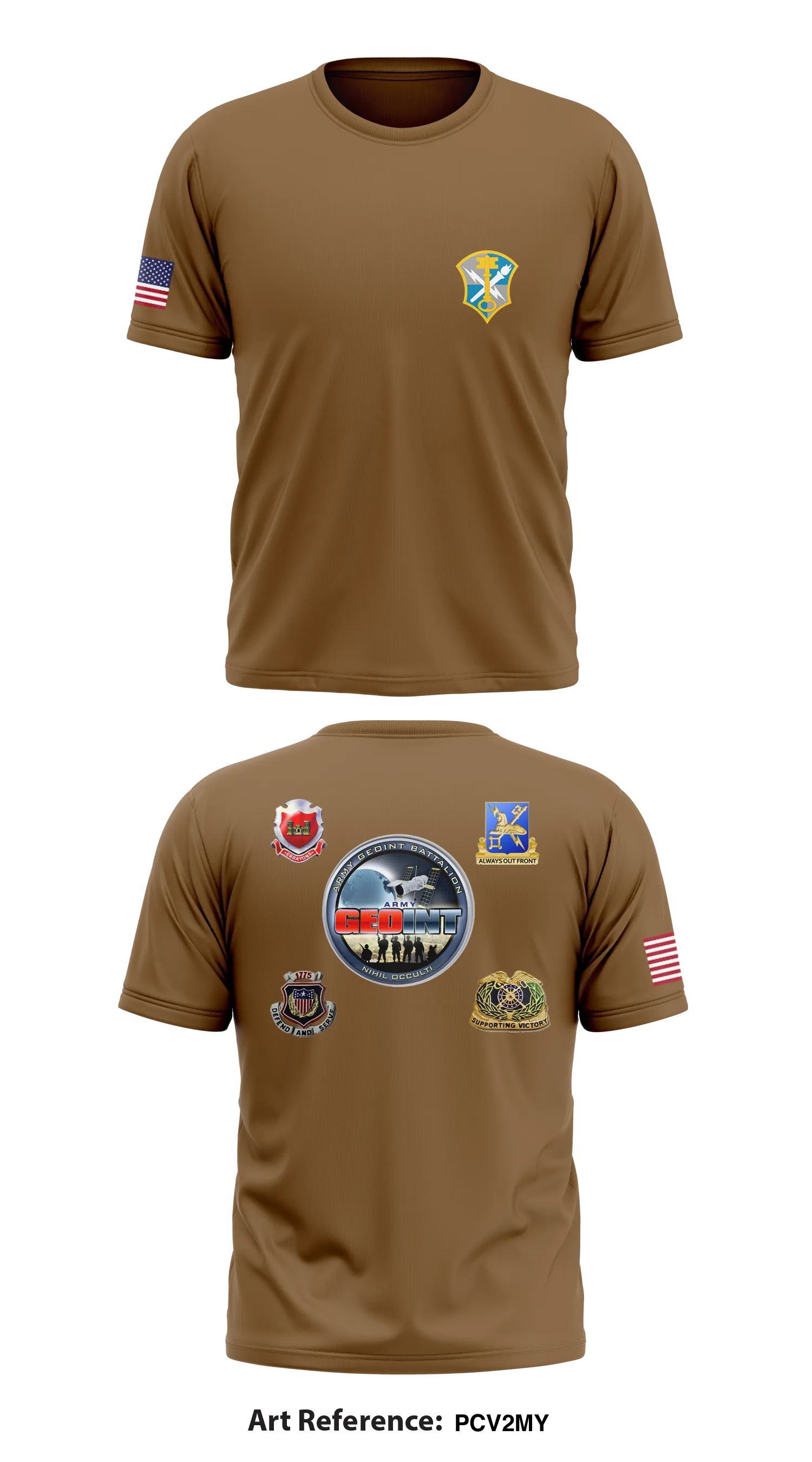 Army GEOINT Battalion Short-Sleeve Hybrid Performance Shirt Core Men's Hooded Performance Sweatshirt - pcv2MY