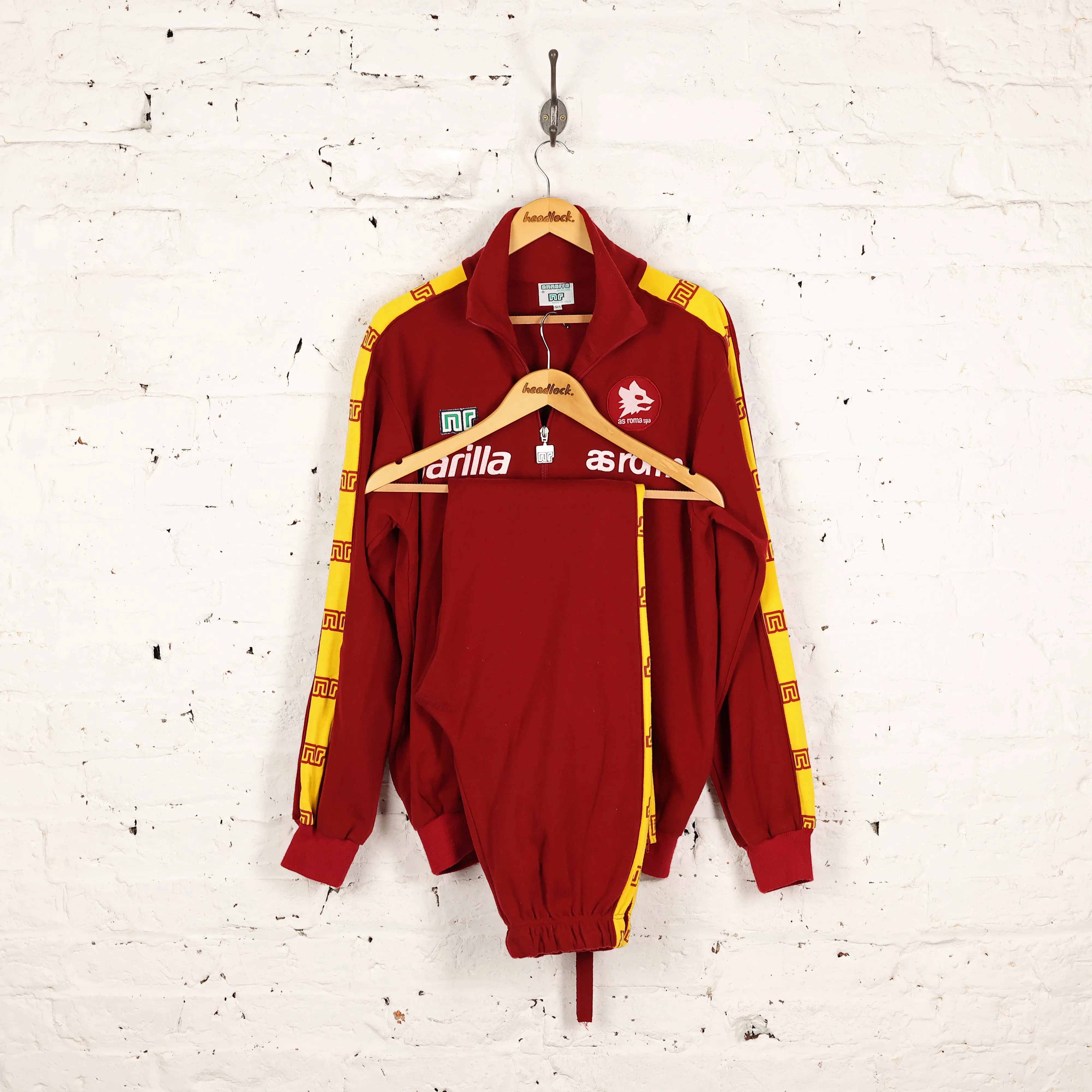 AS Roma NR Football Full Tracksuit - Maroon - XL