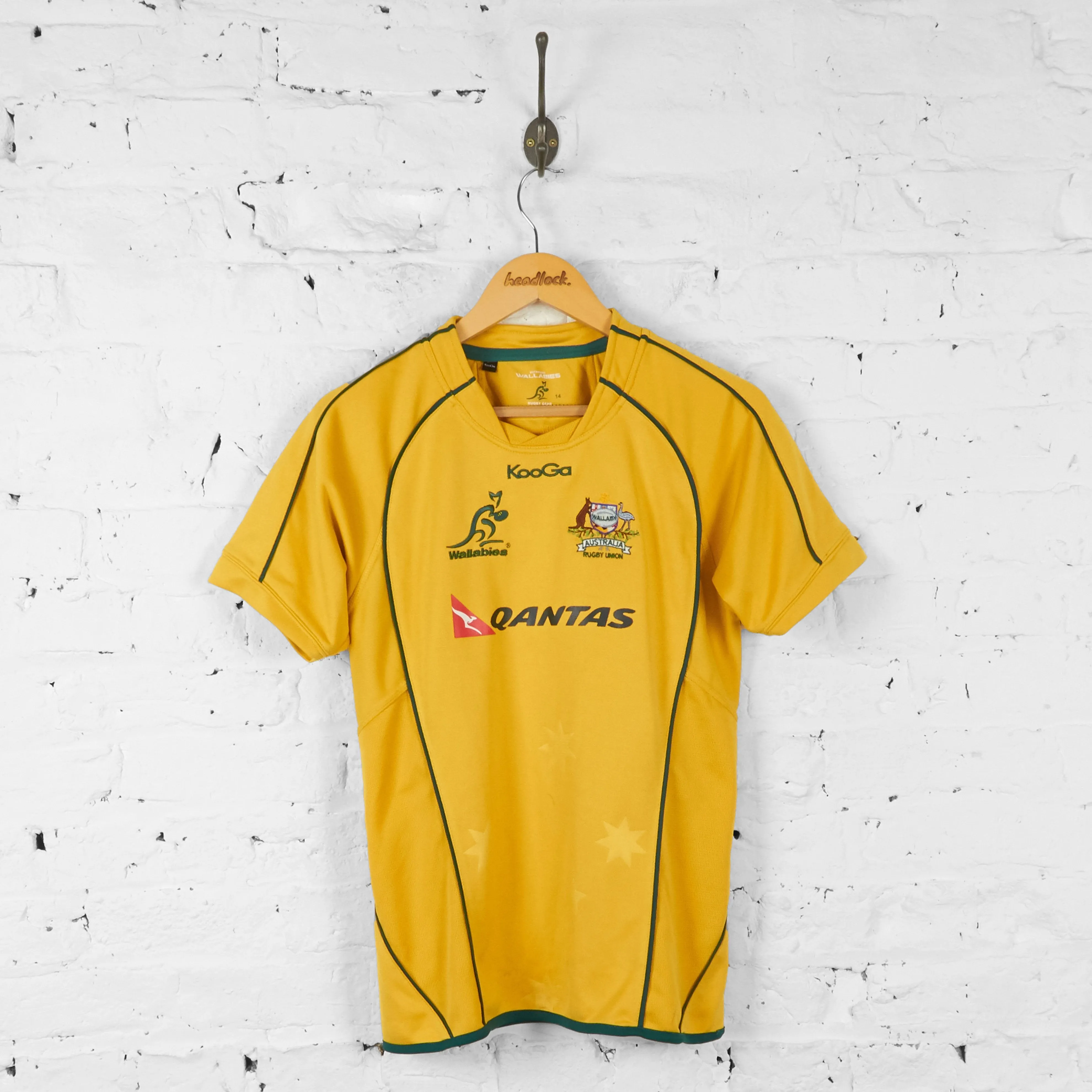 Australia 2010 Home Rugby Shirt - Yellow - XS