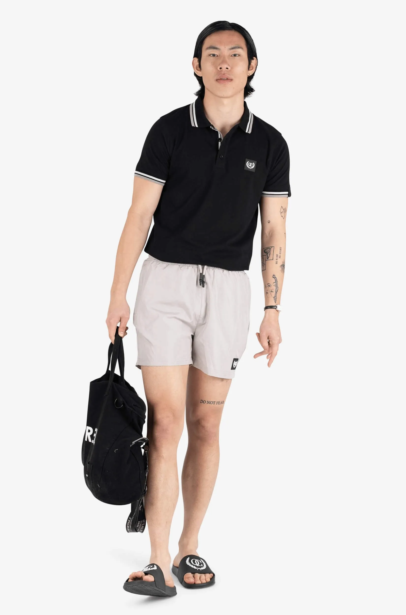 AVERGNE POLO | BLACK/BLACK