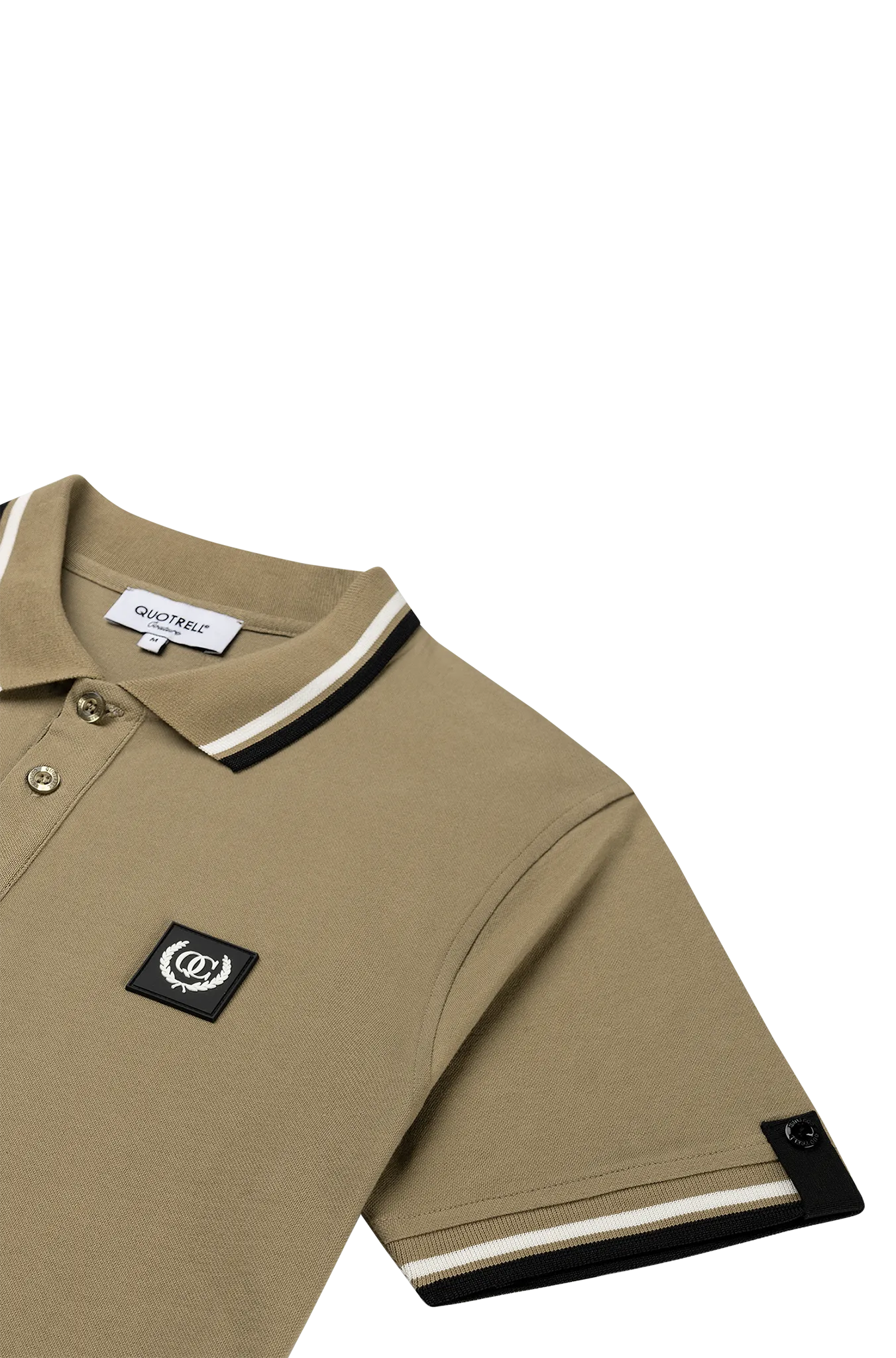 AVERGNE POLO | FADED KHAKI/BLACK