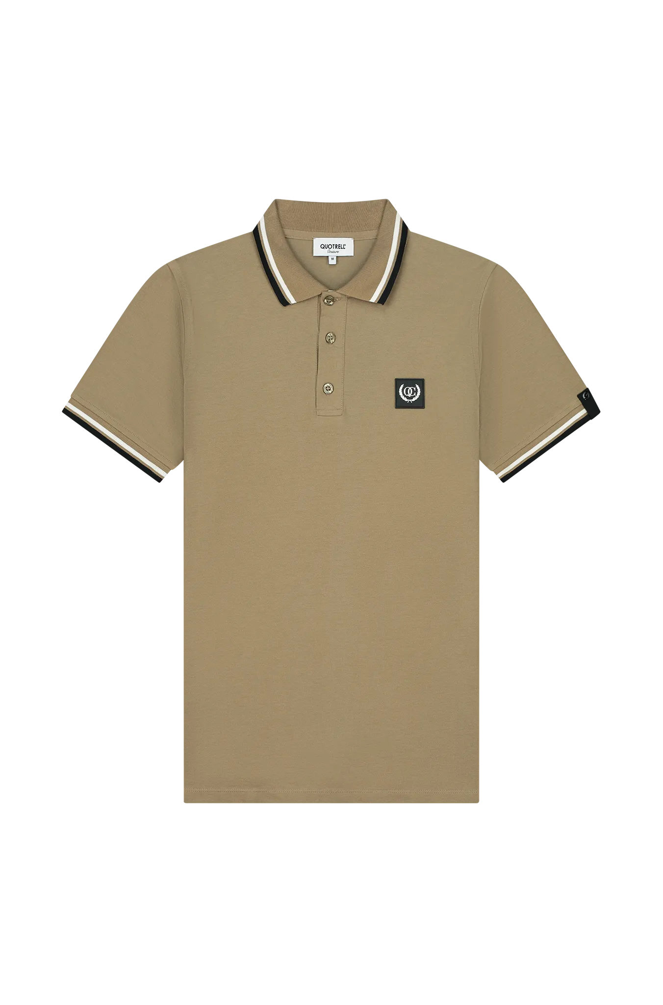 AVERGNE POLO | FADED KHAKI/BLACK