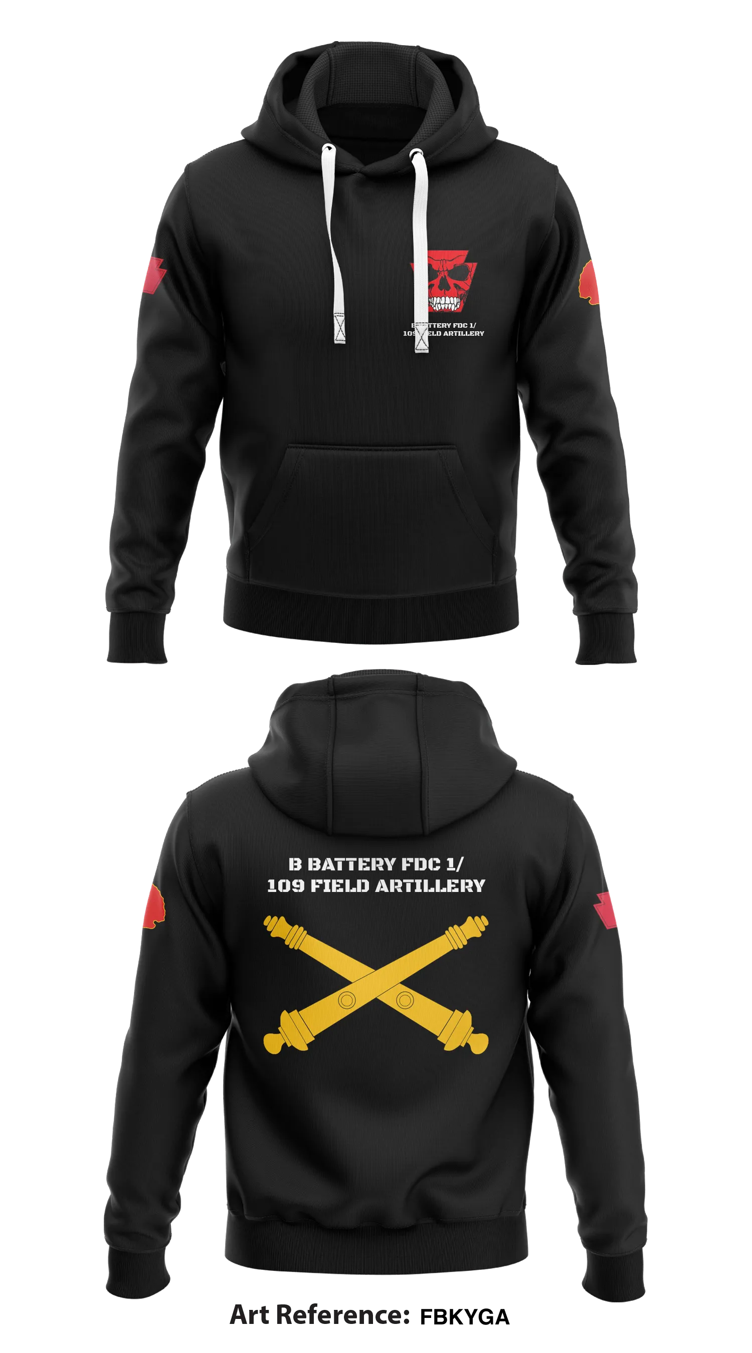 B Battery FDC 1/19 Field Artillery  Store 1  Core Men's Hooded Performance Sweatshirt - fBKygA