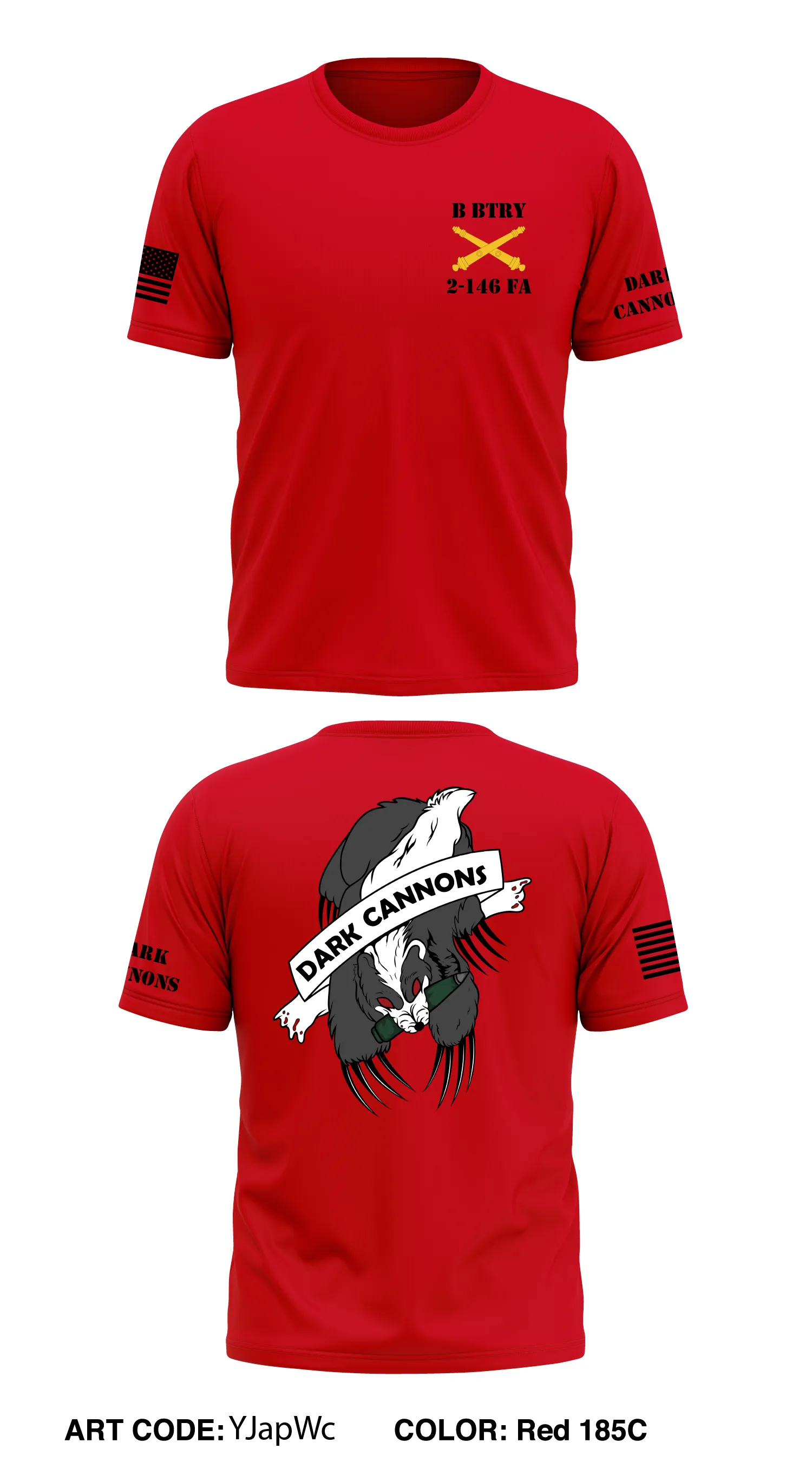 B BTRY, 2 BN, 146TH FA Store 1 Core Men's SS Performance Tee - YJapWc