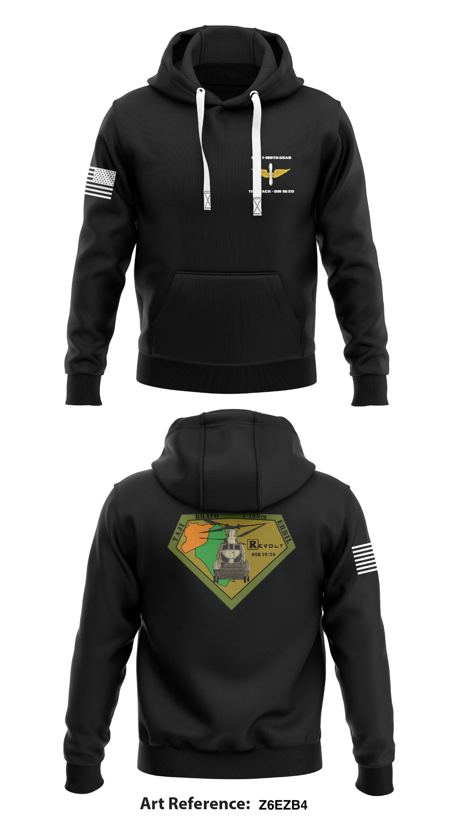 B Co 1-189th GSAB Store 1  Core Men's Hooded Performance Sweatshirt - Z6eZB4