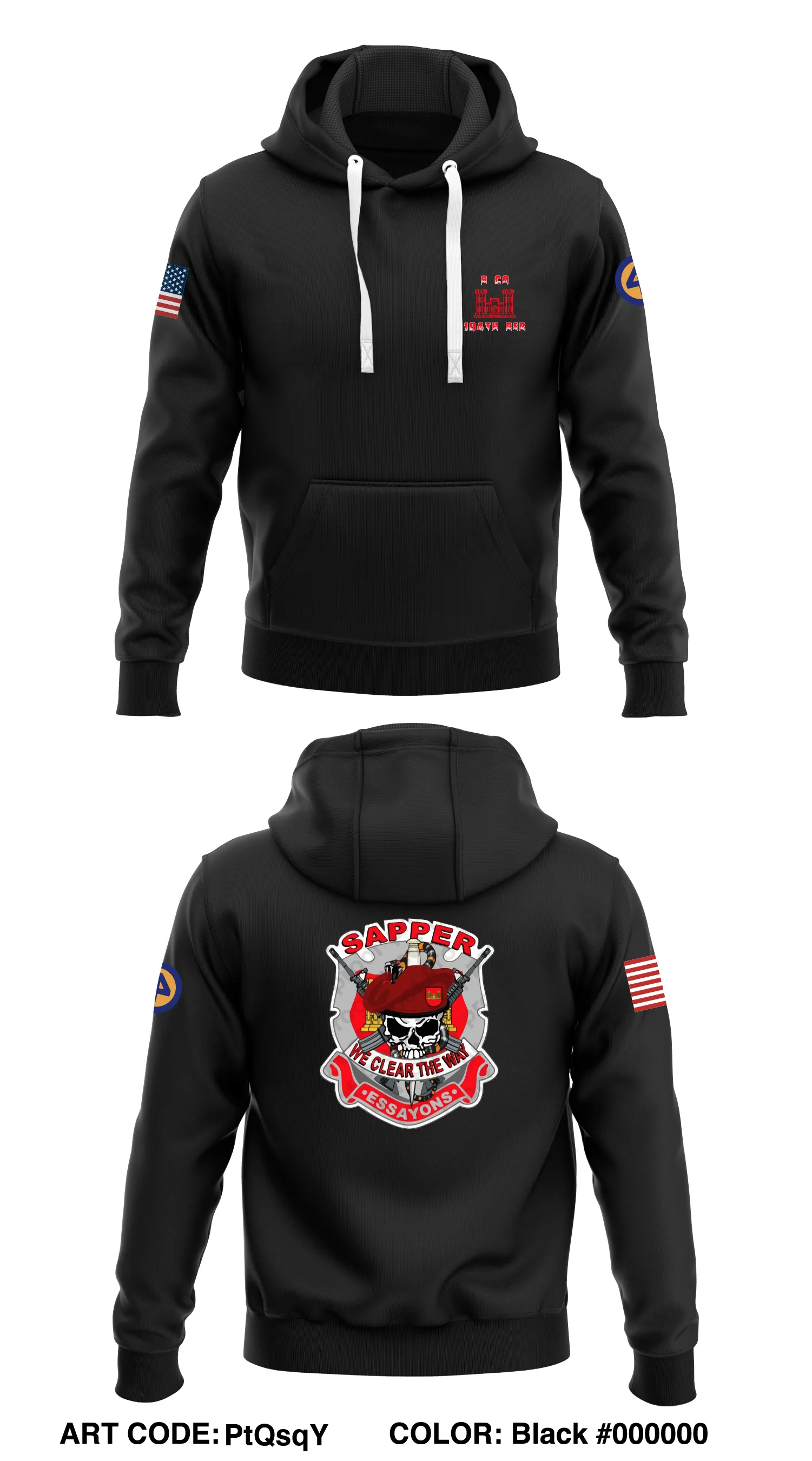 B Co, 14th BEB Store 1  Core Men's Hooded Performance Sweatshirt - PtQsqY