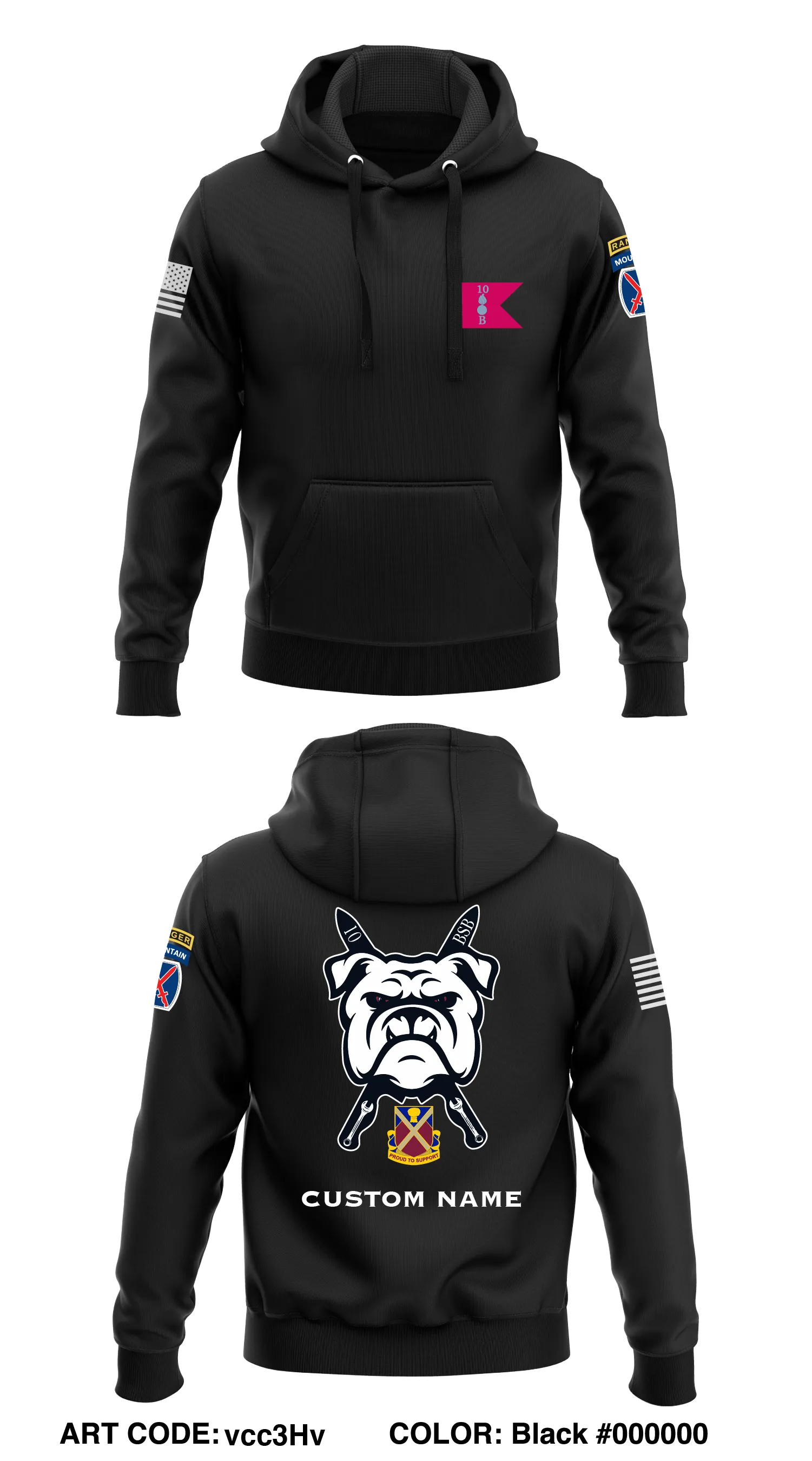 B CO, 1TH BSB, 1 BCT STORE 1  Core Men's Hooded Performance Sweatshirt - vcc3Hv