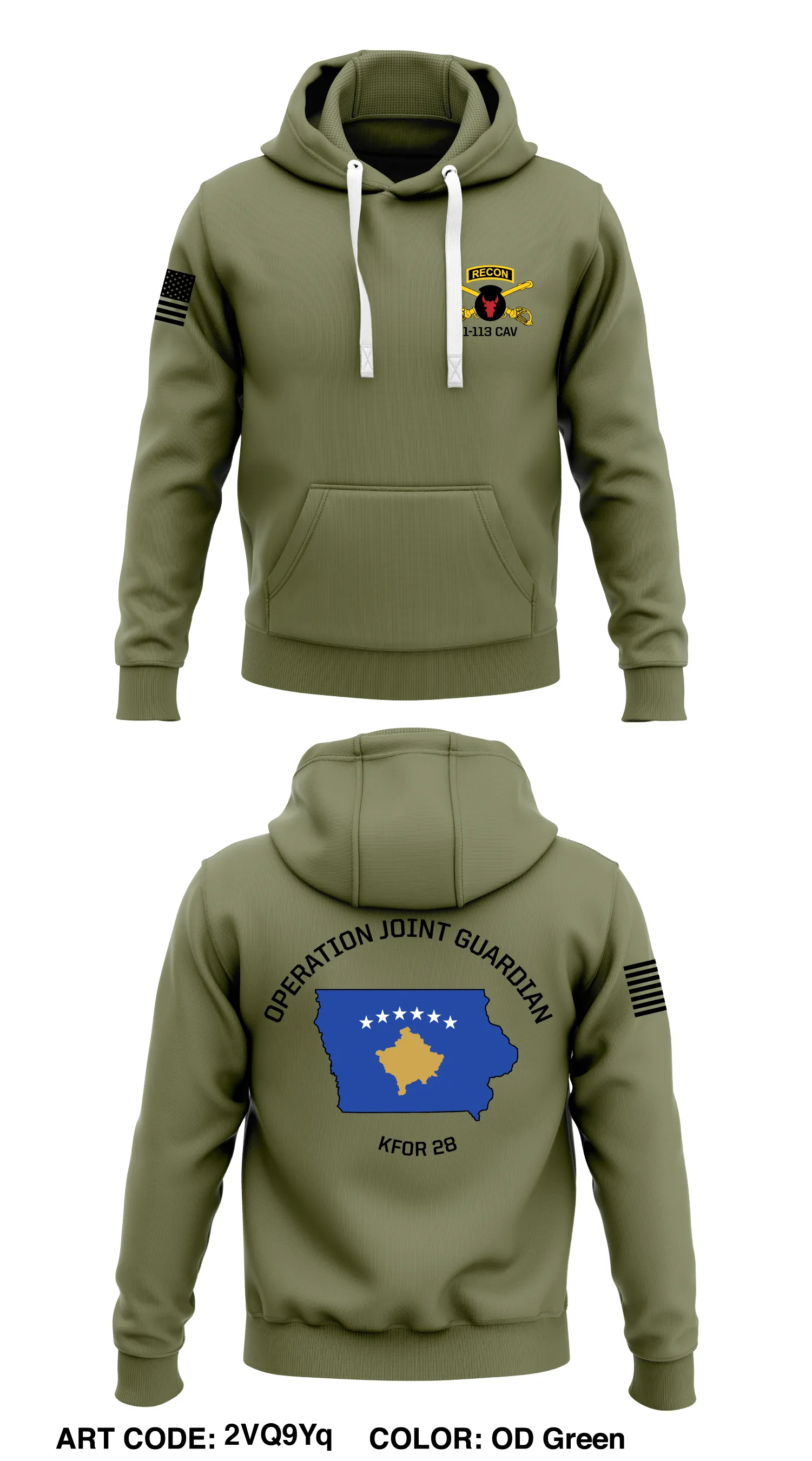 B-troop, 1-113 CAV  Store 1  Core Men's Hooded Performance Sweatshirt - 2VQ9Yq