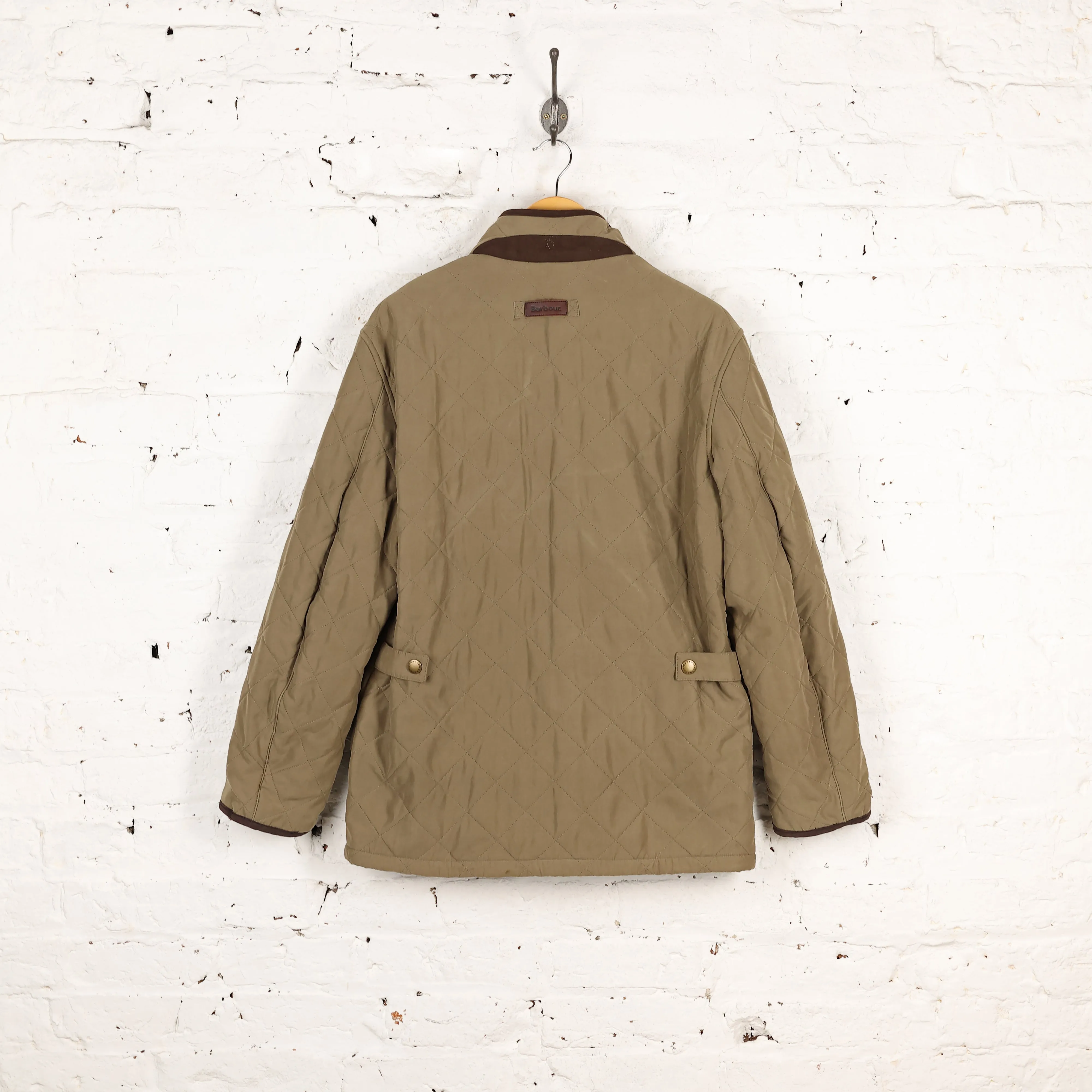 Barbour Bowden Fleece Lined Quilted Jacket - Green - M