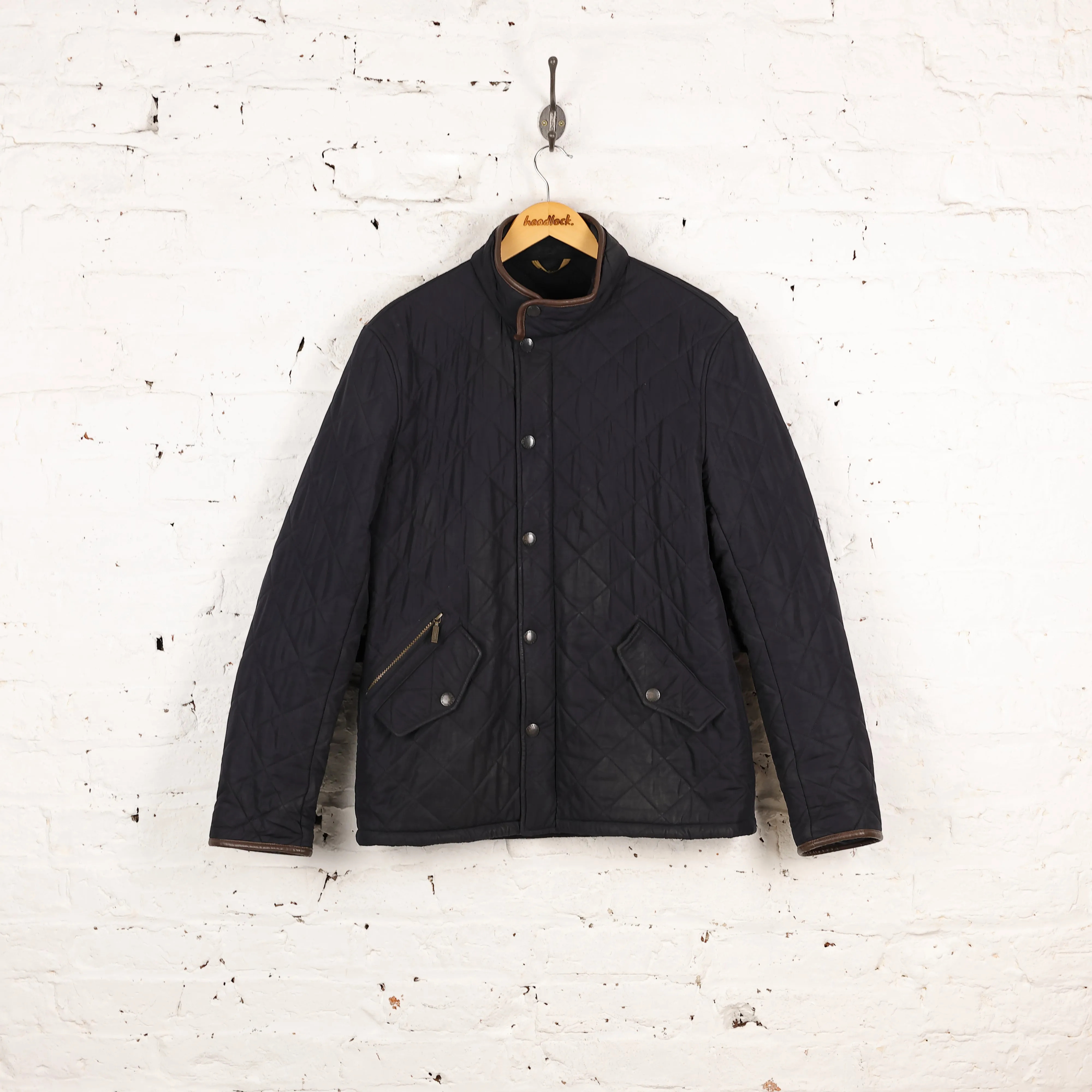 Barbour Powell Quilt Jacket - Blue - M