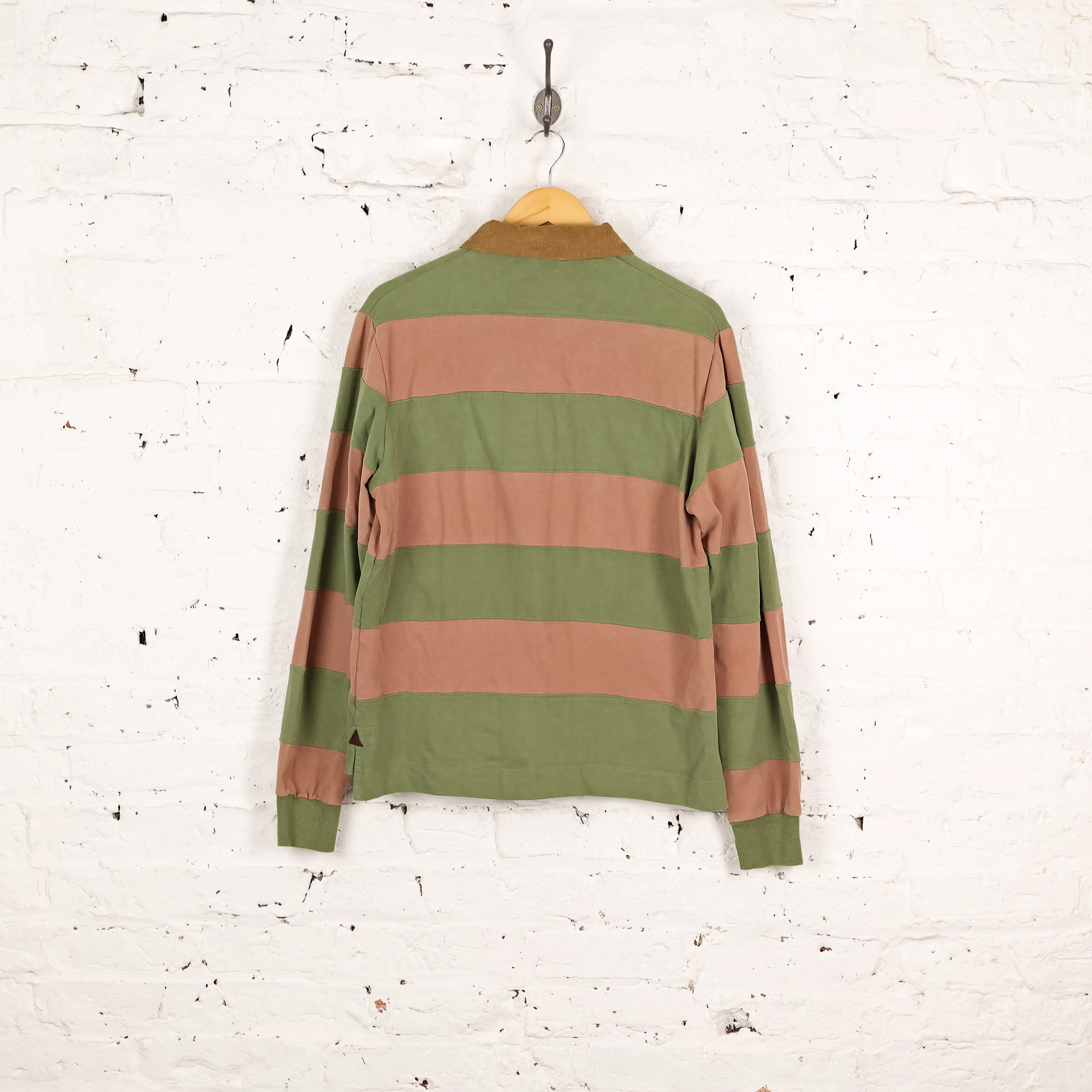 Barbour Striped Rugby Shirt - Green - L