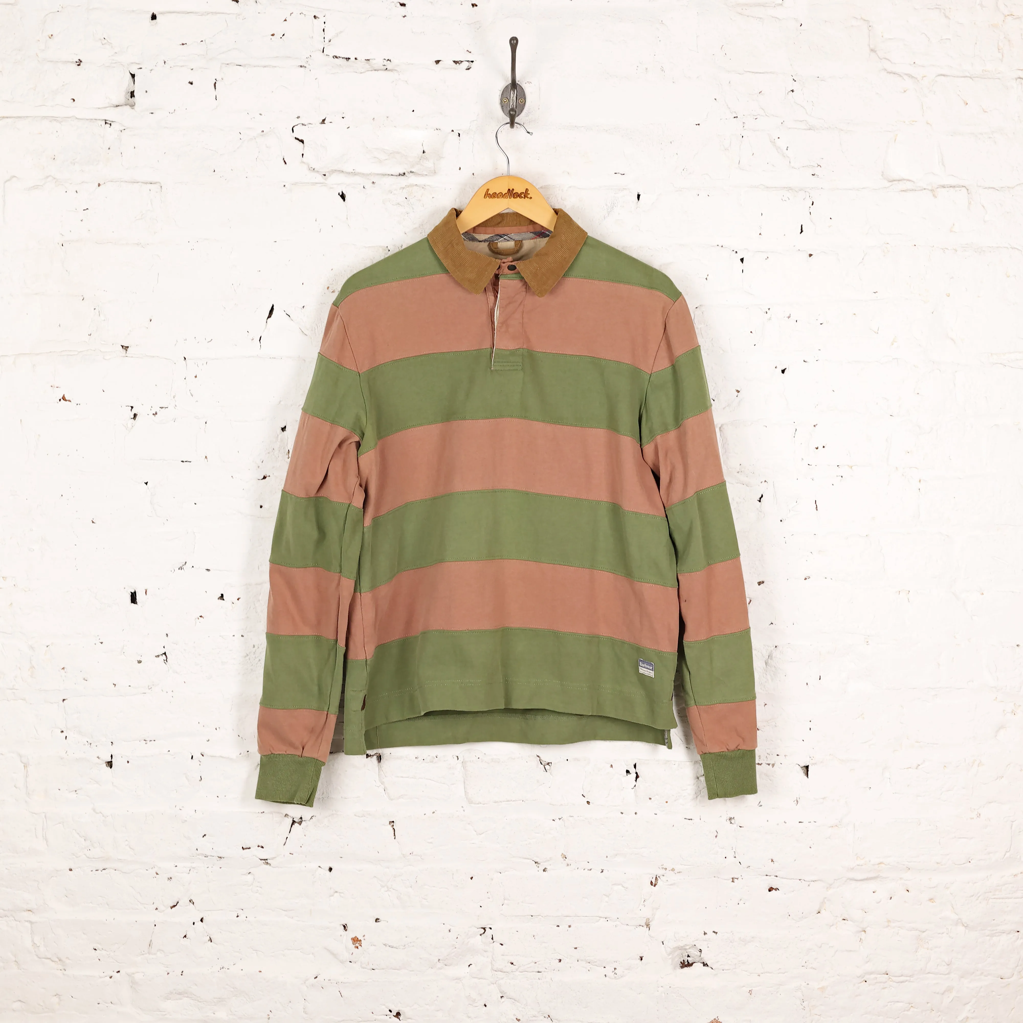 Barbour Striped Rugby Shirt - Green - L