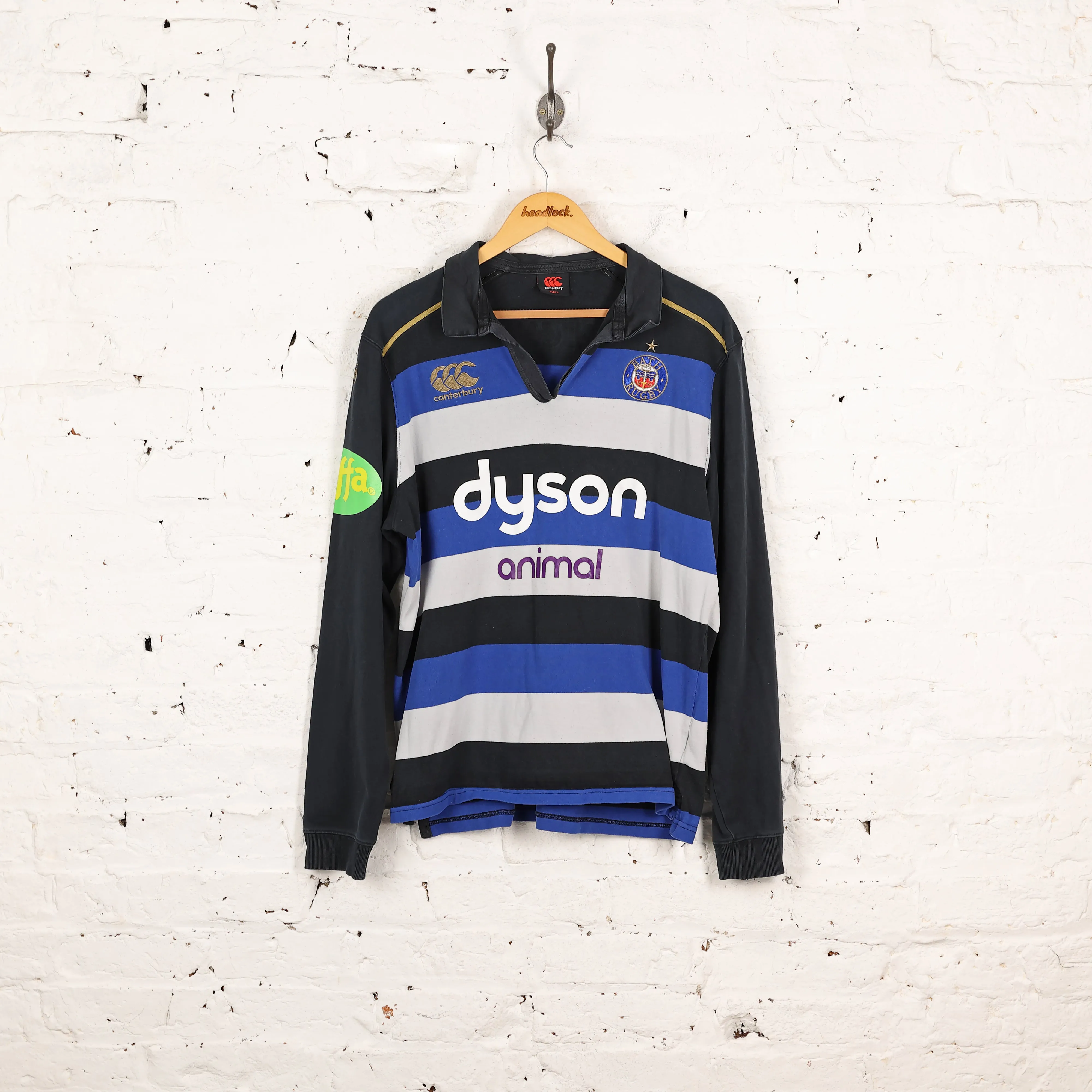 Bath Rugby Canterbury Long Sleeve Shirt - Blue - L