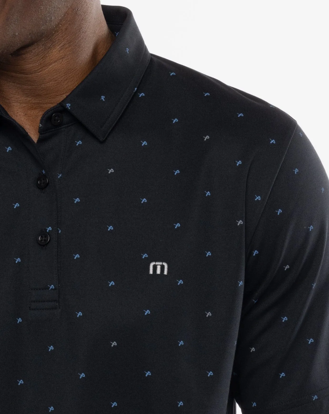 Bauer Travis Mathew On the Screws Mens Polo Shirt - Black