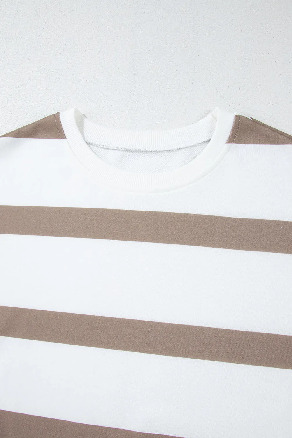 Beatrice, Striped Drop Shoulder Pullover and Joggers Set