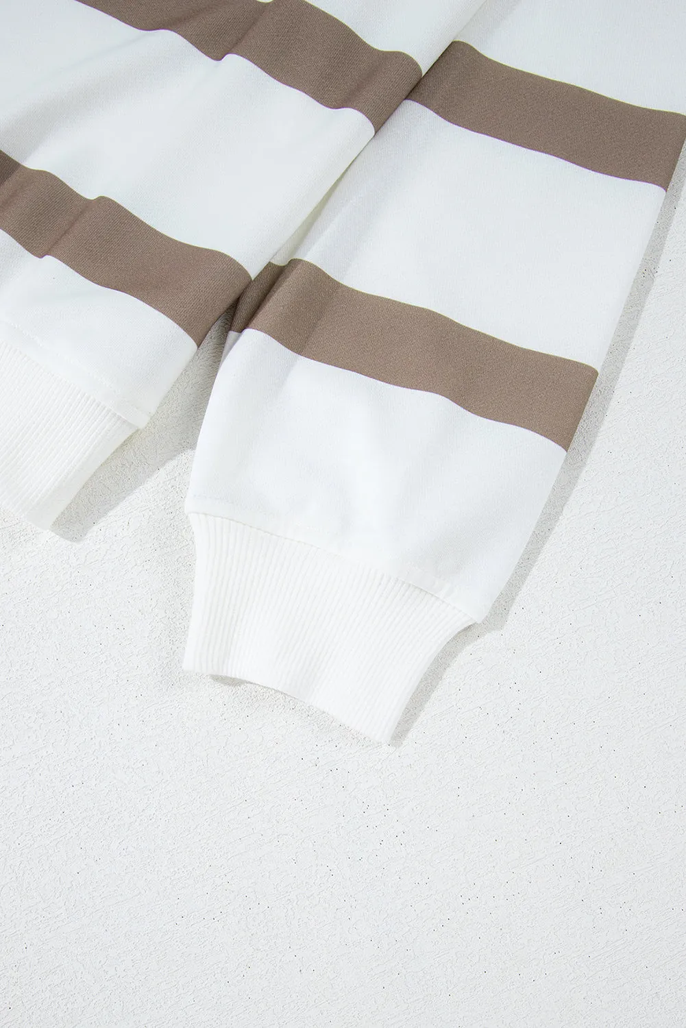 Beatrice, Striped Drop Shoulder Pullover and Joggers Set