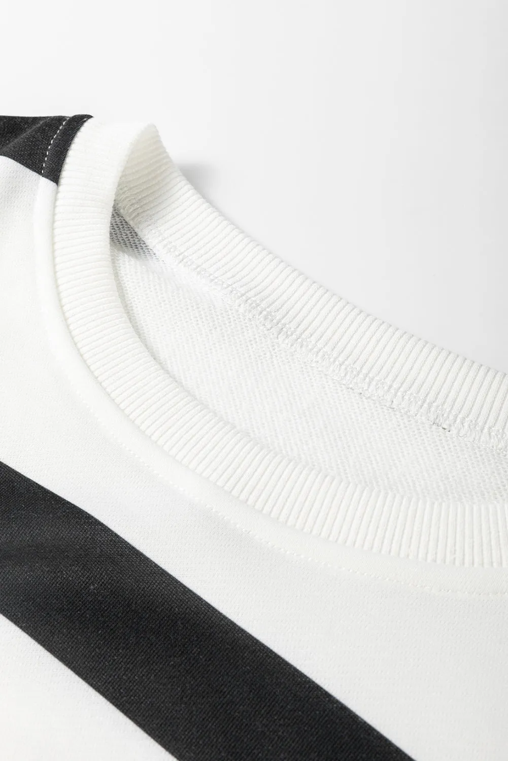 Beatrice, Striped Drop Shoulder Pullover and Joggers Set