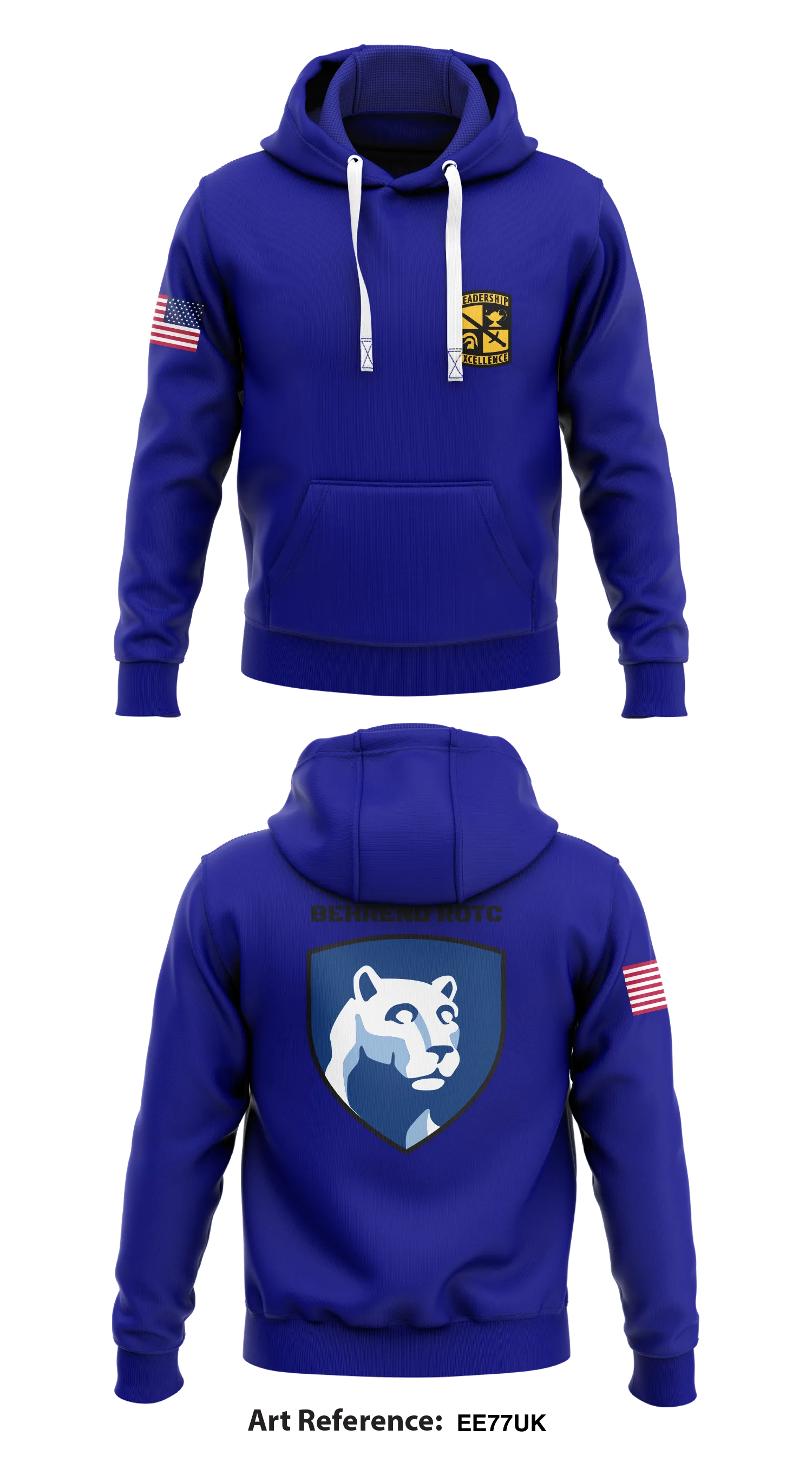 Behrend ROTC Core Men's Hooded Performance Sweatshirt - ee77UK
