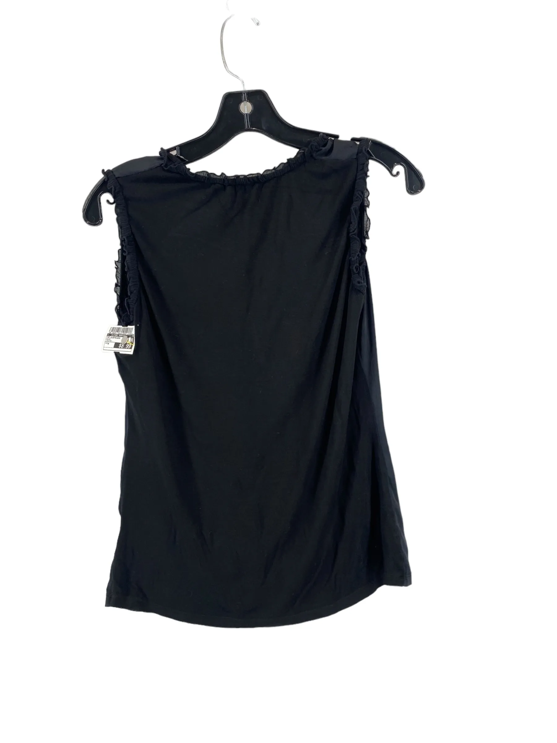 Black Top Sleeveless Clothes Mentor, Size M