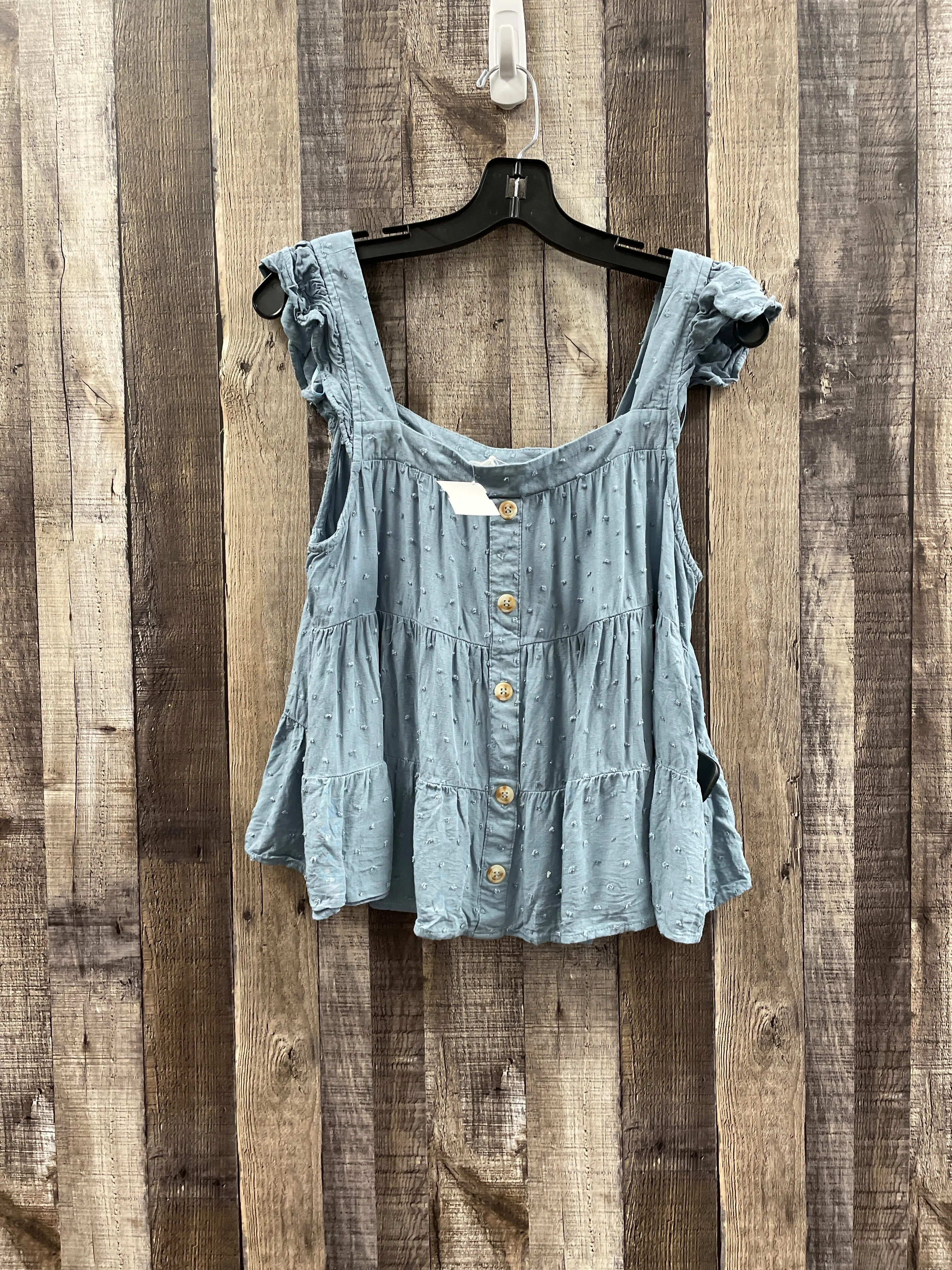Blue Top Sleeveless Mine, Size L