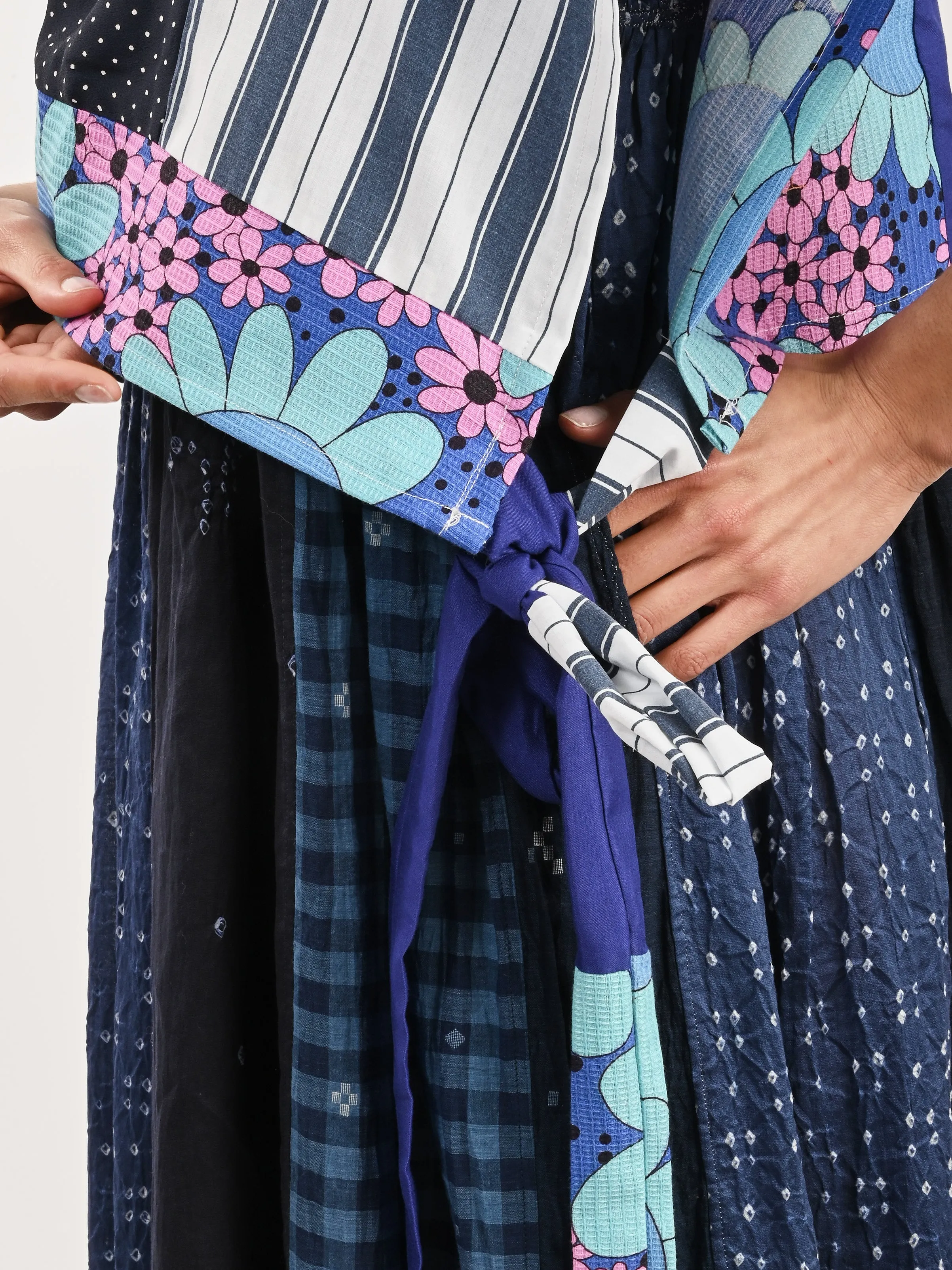 Blue/Floral Patchwork Dickie