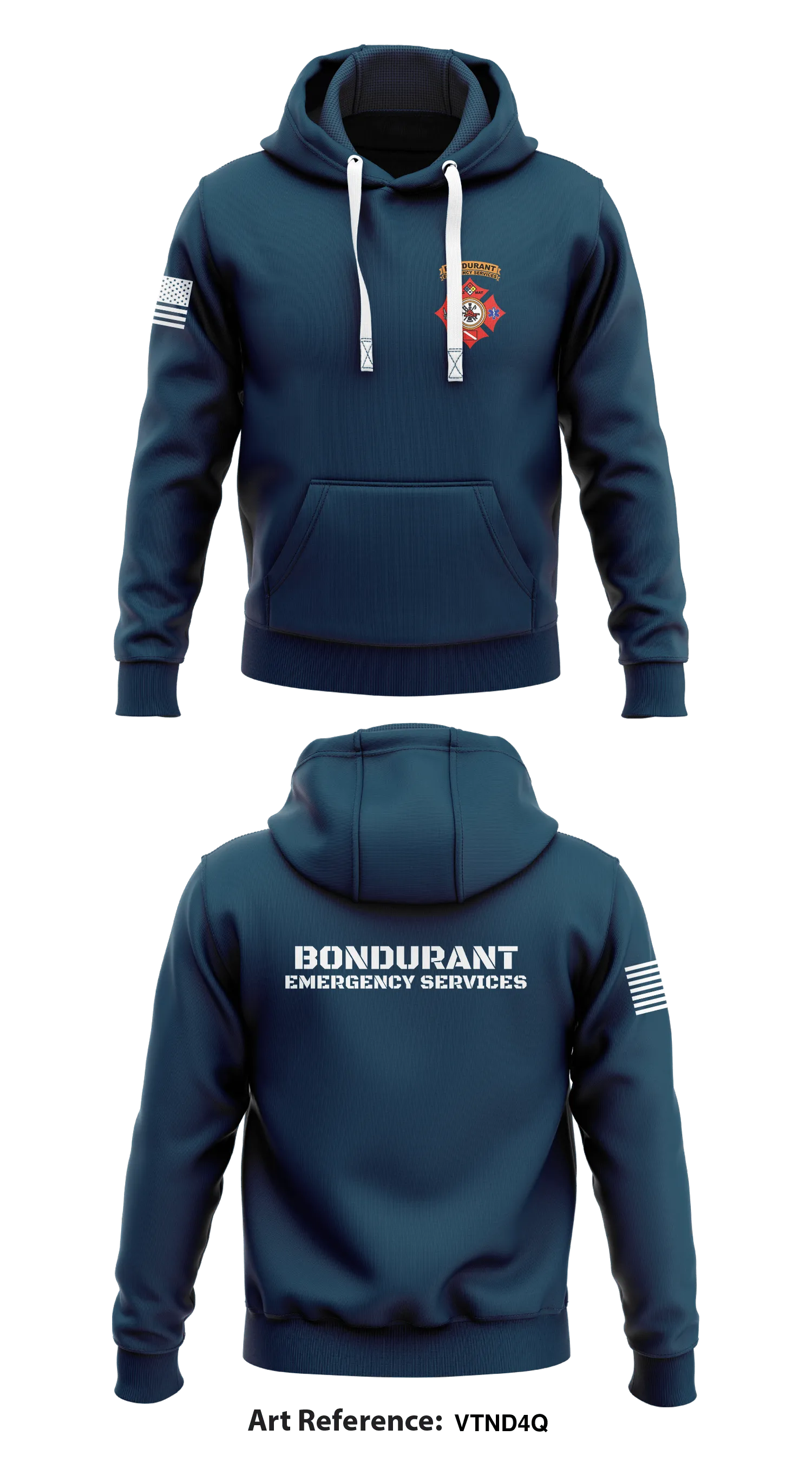 Bondurant Emergency Services Store 1  Core Men's Hooded Performance Sweatshirt - VtNd4q