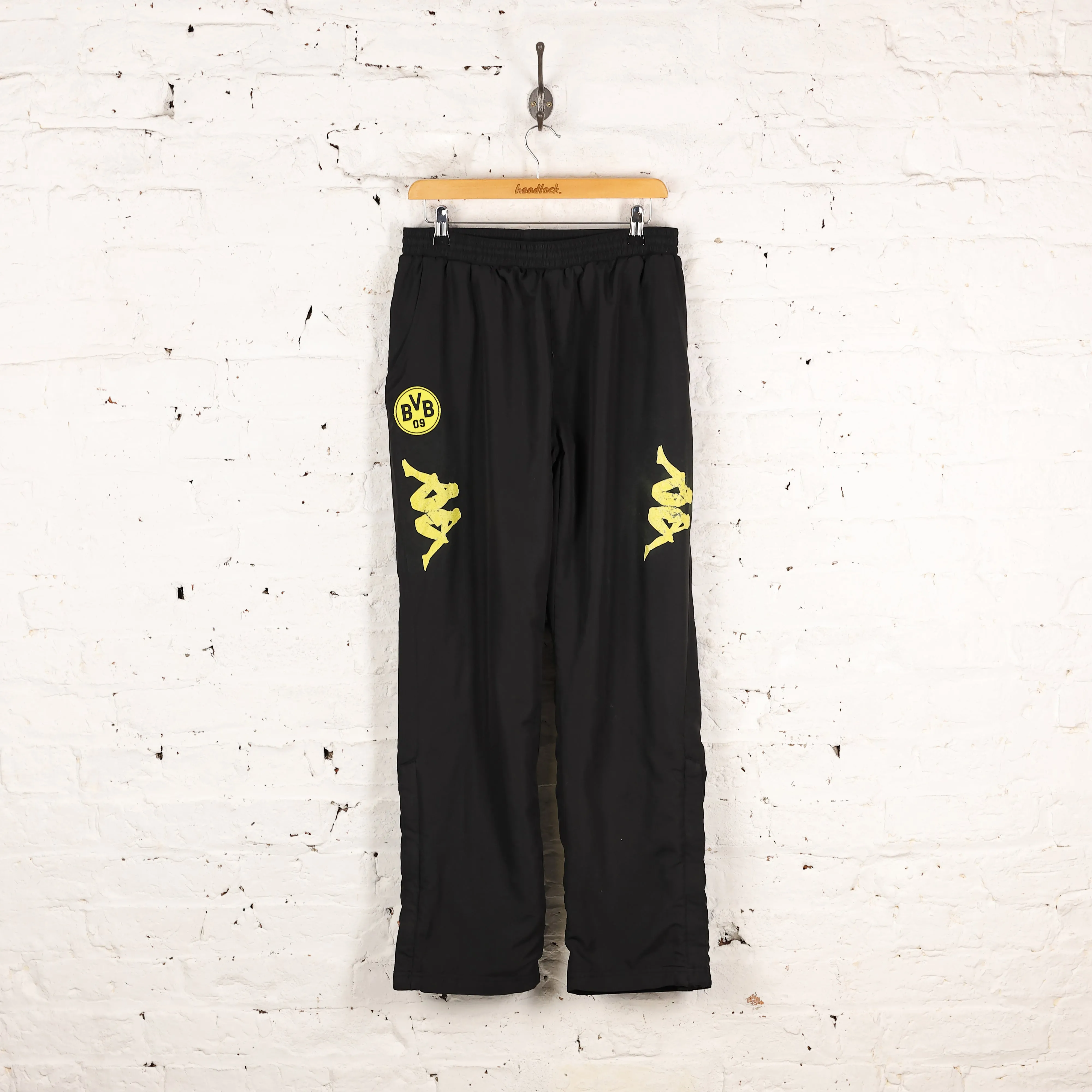 Borussia Dortmund Kappa Tracksuit Bottoms Pants - Black - M