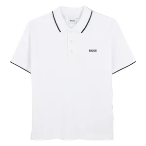 BOSS Logo Polo - White