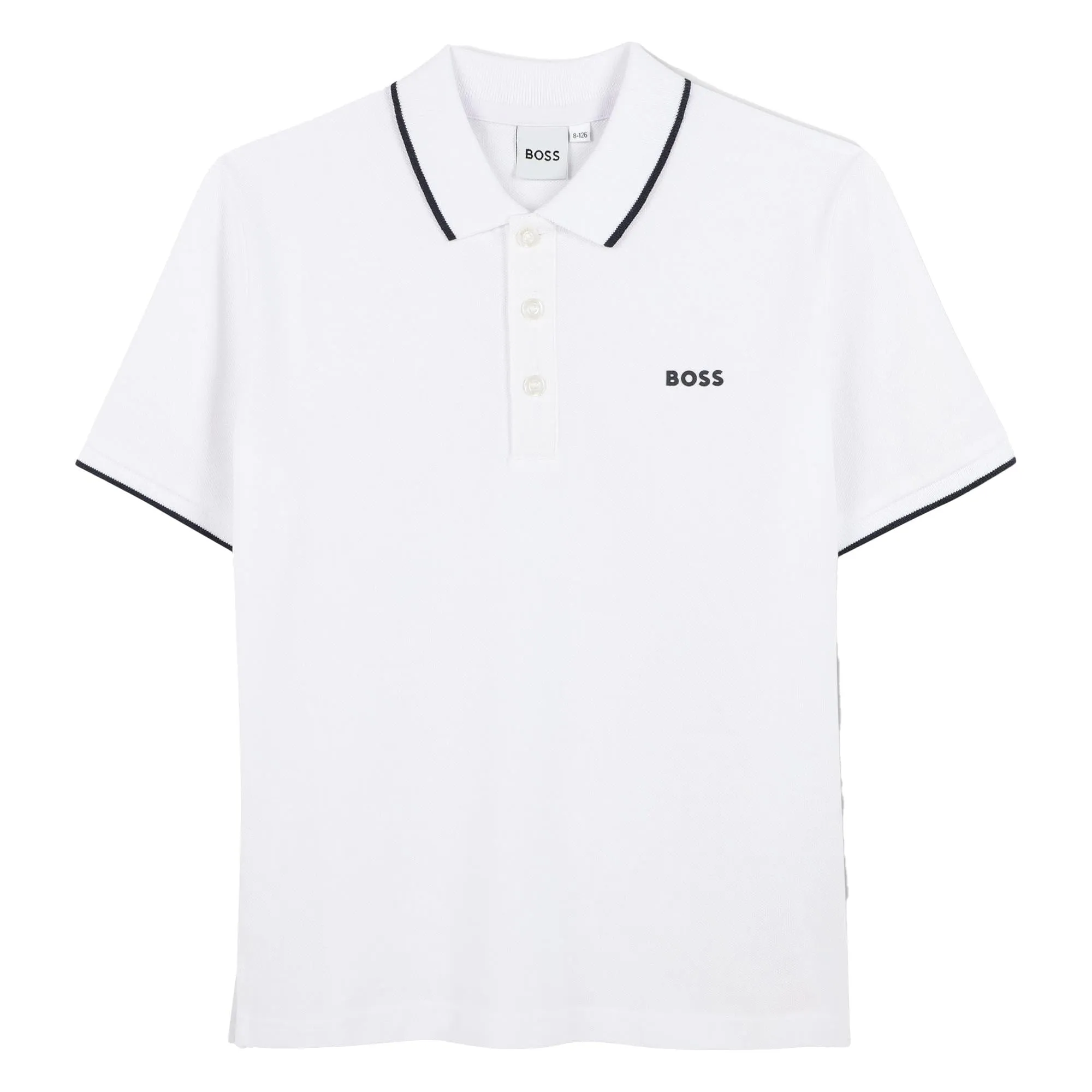 BOSS Logo Polo - White