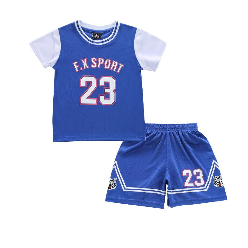 Boys basketball uniforms short-sleeved