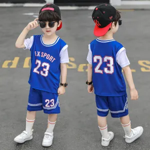 Boys basketball uniforms short-sleeved