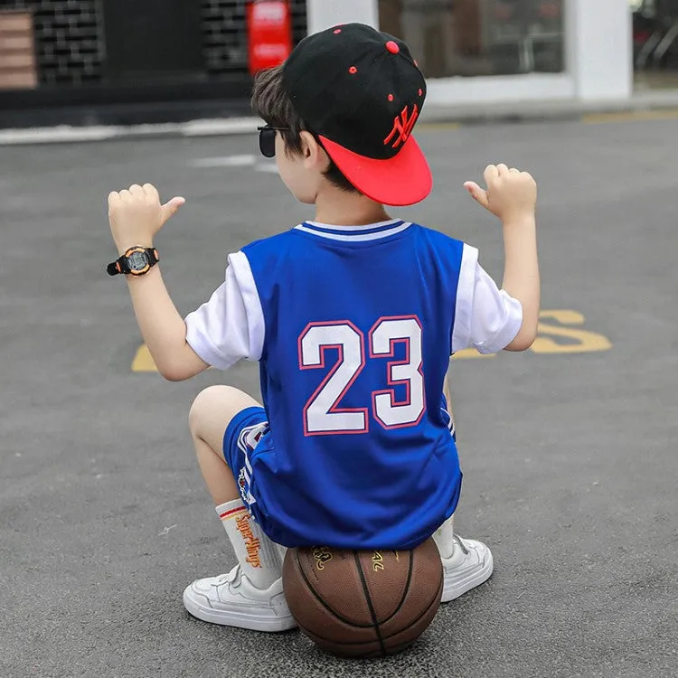Boys basketball uniforms short-sleeved