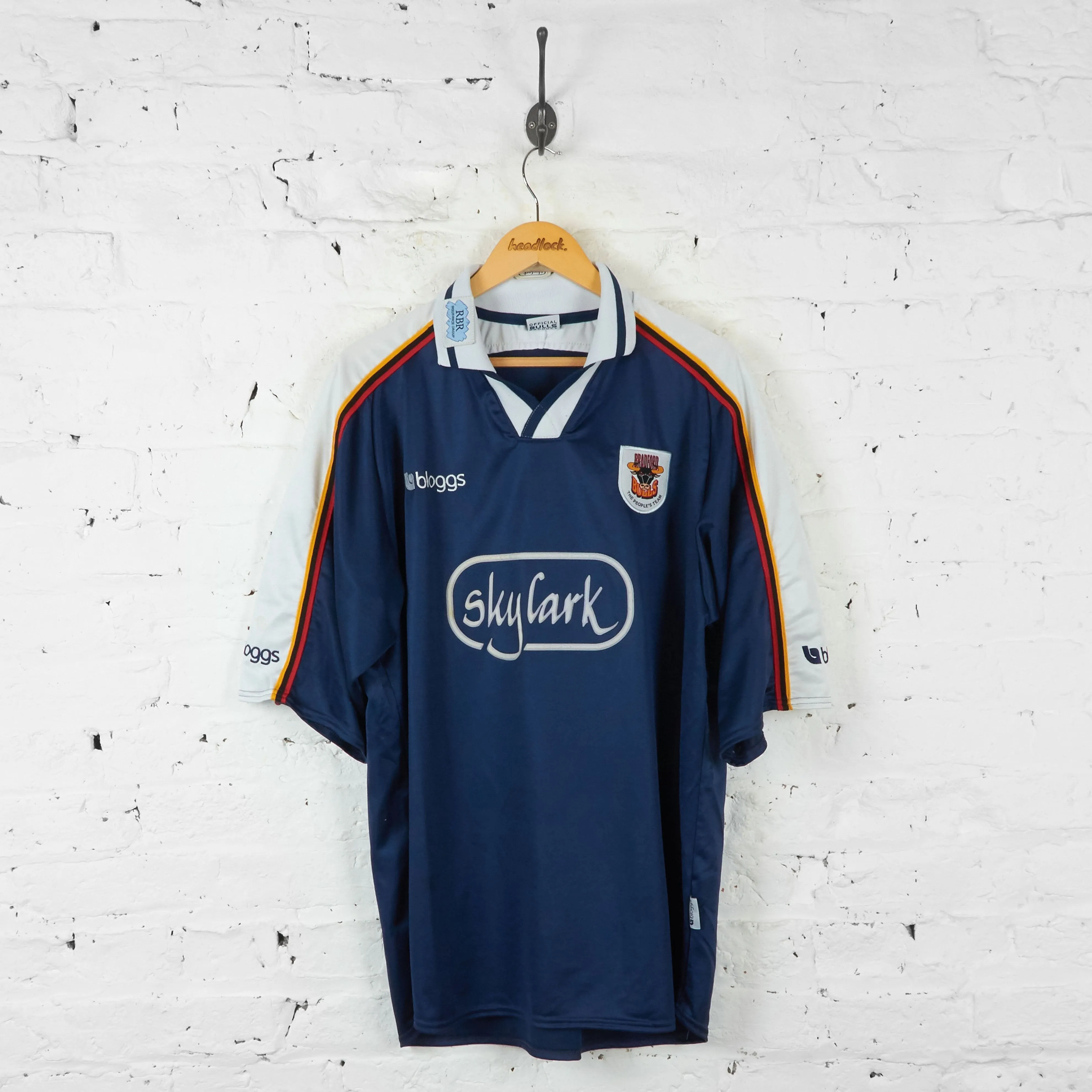 Bradford Bulls 2001 Bloggs Away Rugby Shirt - Blue - XL