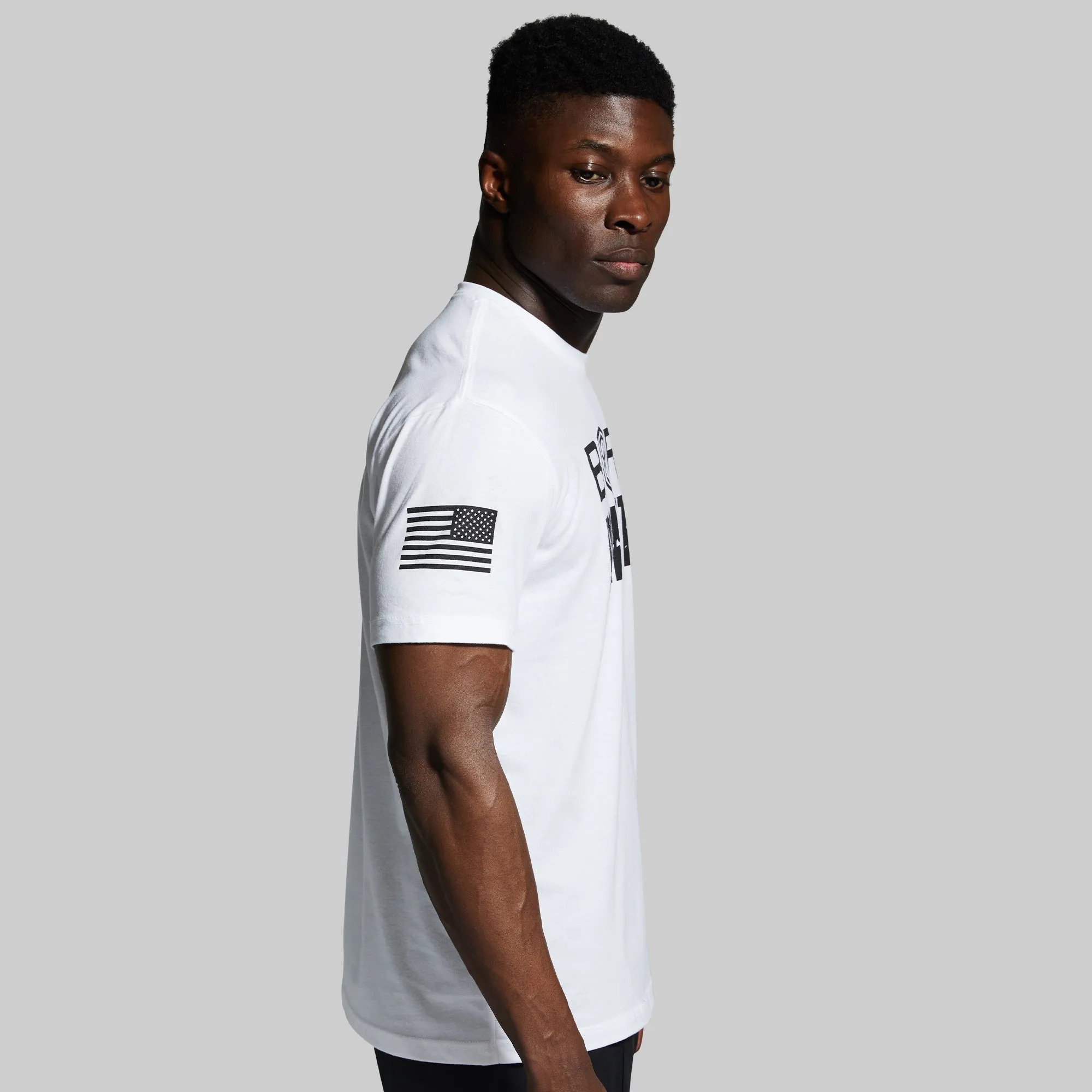 Brand Tee (White/Black)