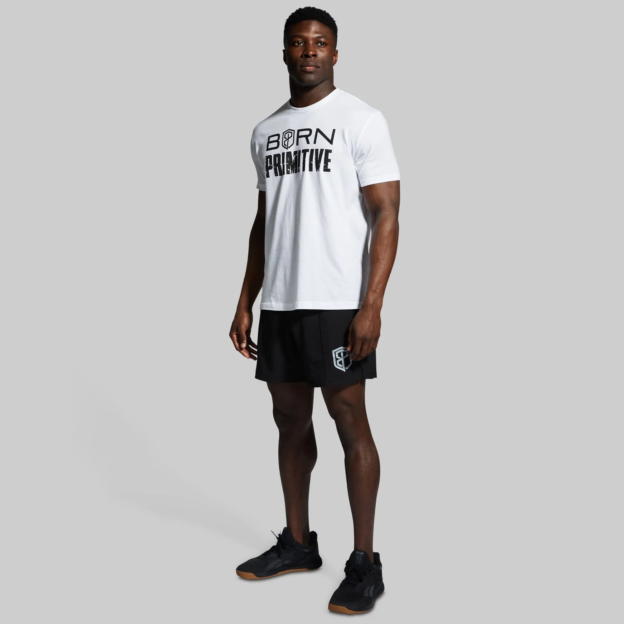 Brand Tee (White/Black)