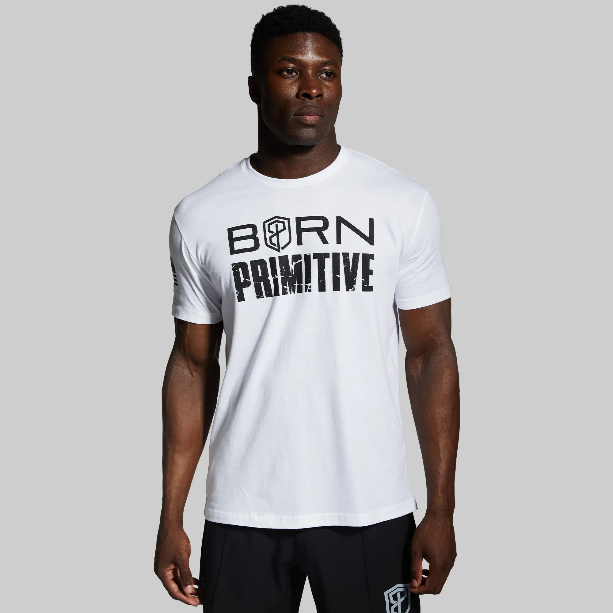 Brand Tee (White/Black)