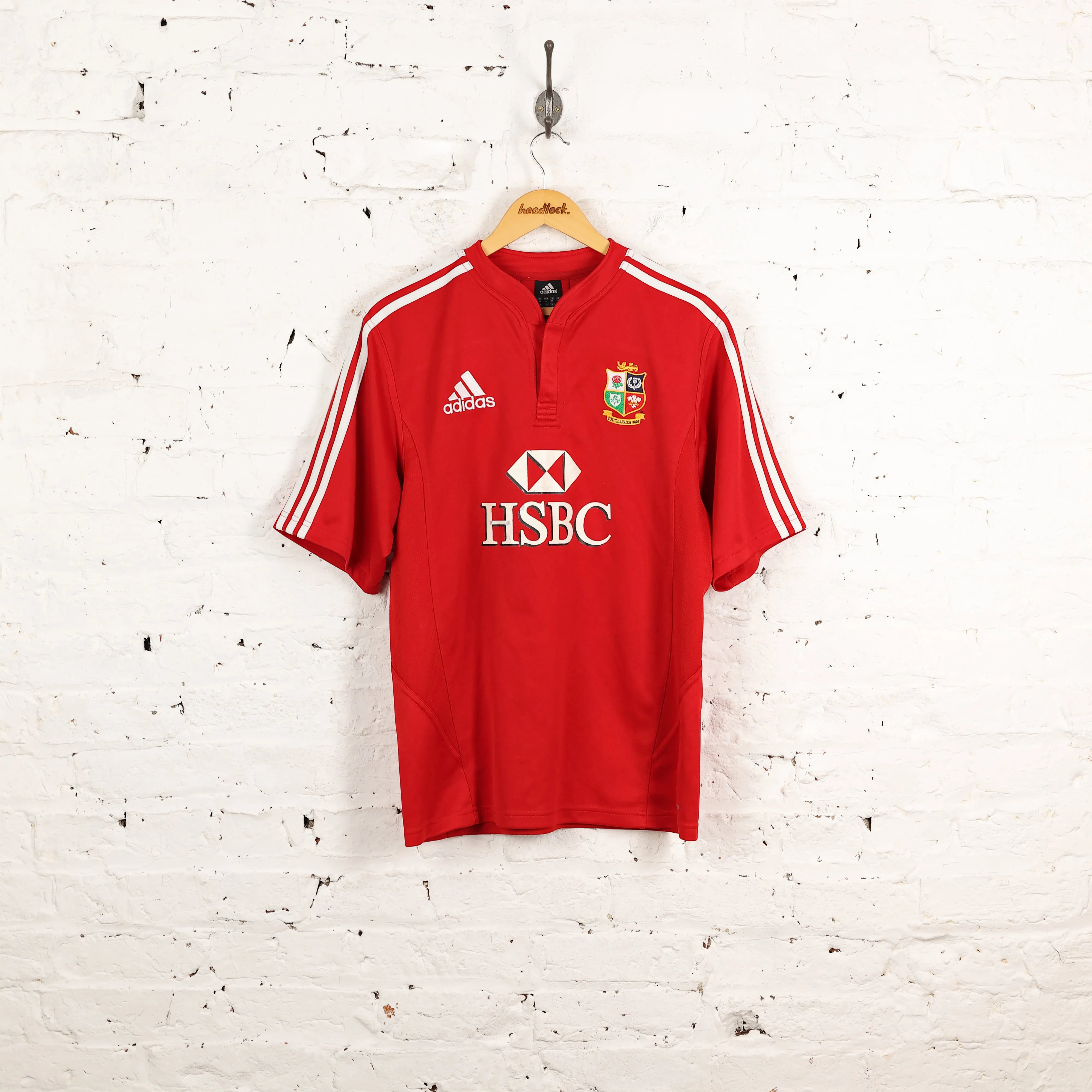 British and Irish Lions 2009 Adidas Rugby Shirt - Red - M