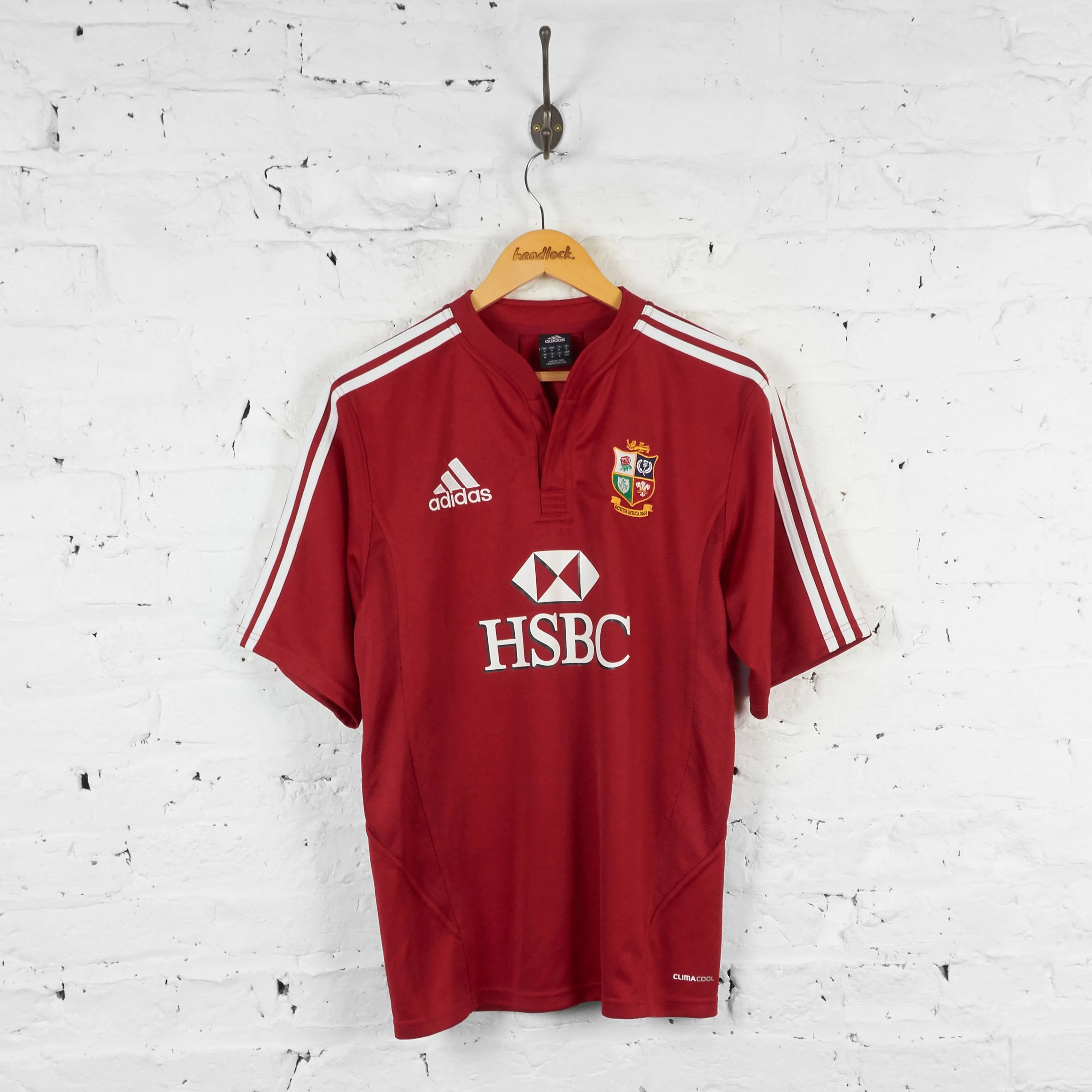 British and Irish Lions 2009 Roberts Adidas Rugby Shirt - Red - M