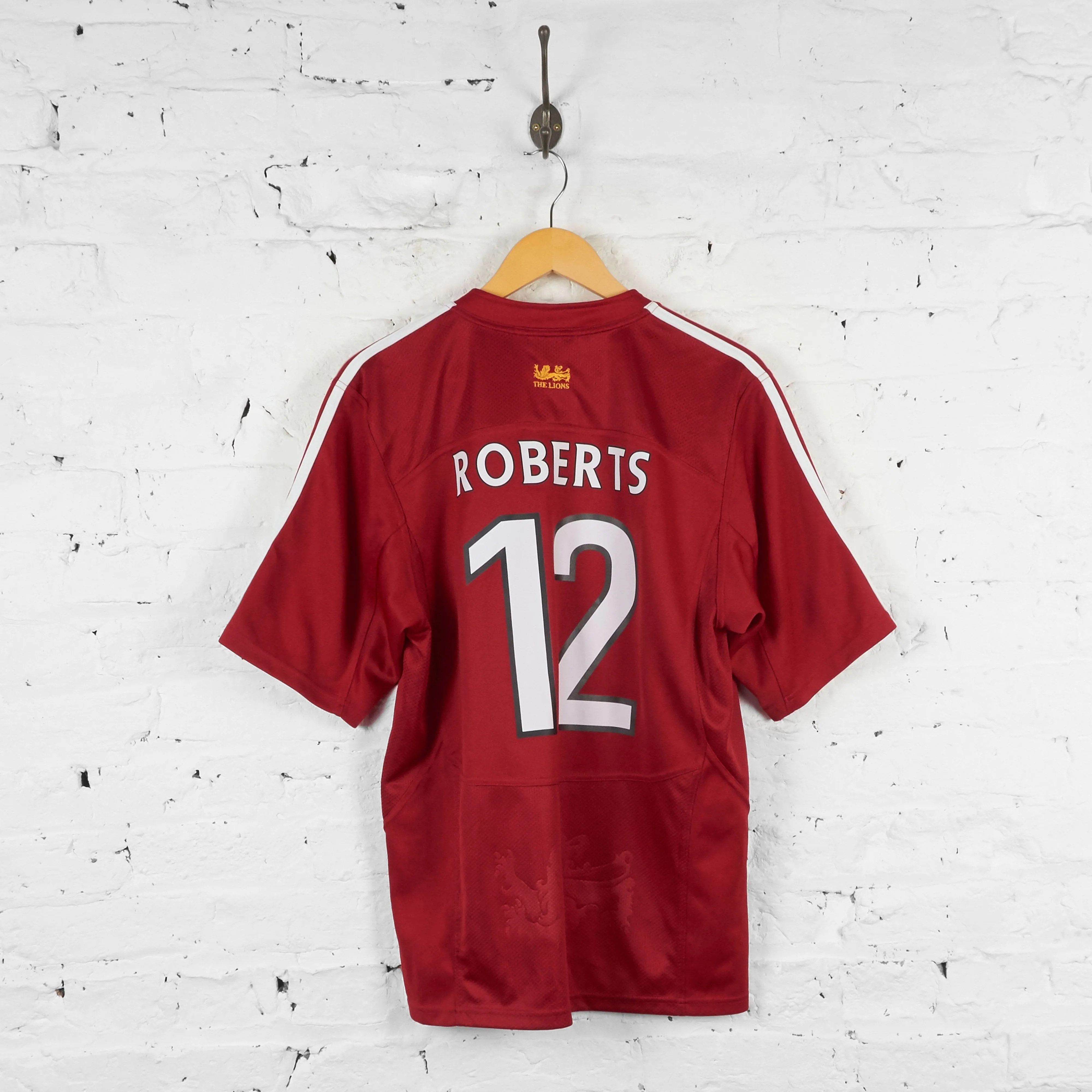 British and Irish Lions 2009 Roberts Adidas Rugby Shirt - Red - M